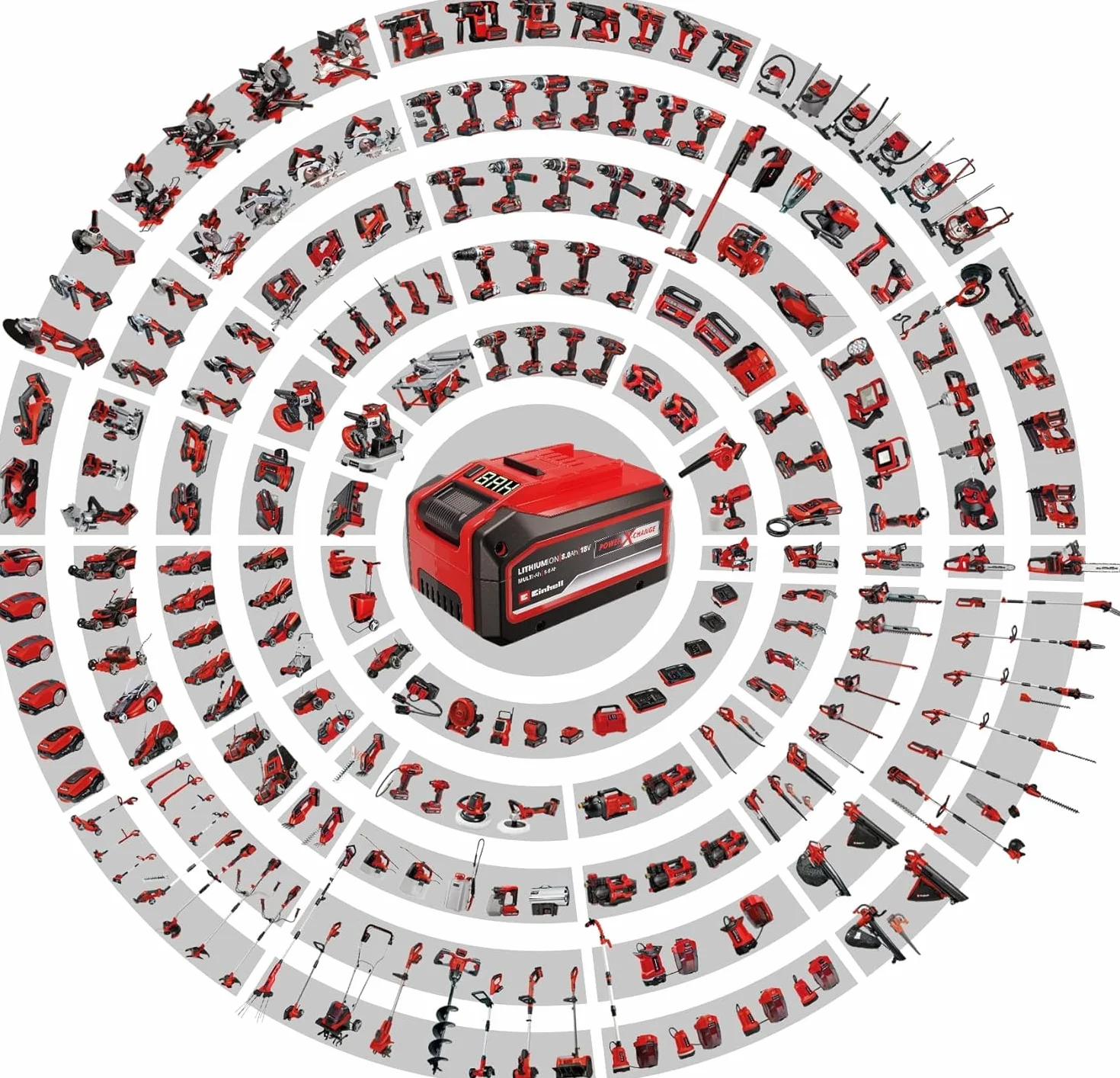 Einhell Dmuchawa do liści akumulatorowa GP-LB 18/200 Li E-Solo Power X-Change (Li-ion, 18 V, bezszczotkowy silnik, regulacja prędkości, technologia dmuchawy osiowej bez akumulatora i ładowarki)