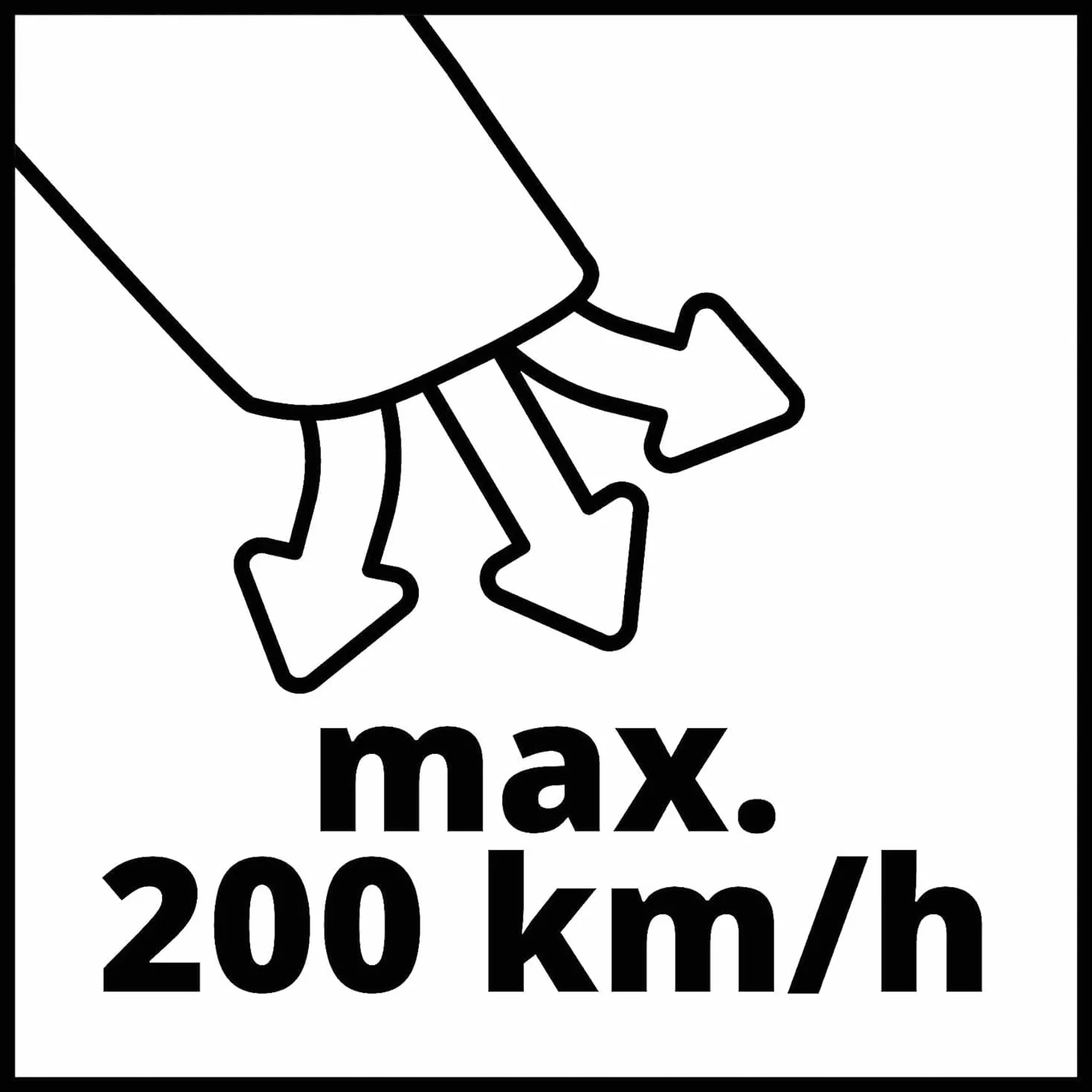 Einhell Dmuchawa do liści akumulatorowa GP-LB 18/200 Li E-Solo Power X-Change (Li-ion, 18 V, bezszczotkowy silnik, regulacja prędkości, technologia dmuchawy osiowej bez akumulatora i ładowarki)