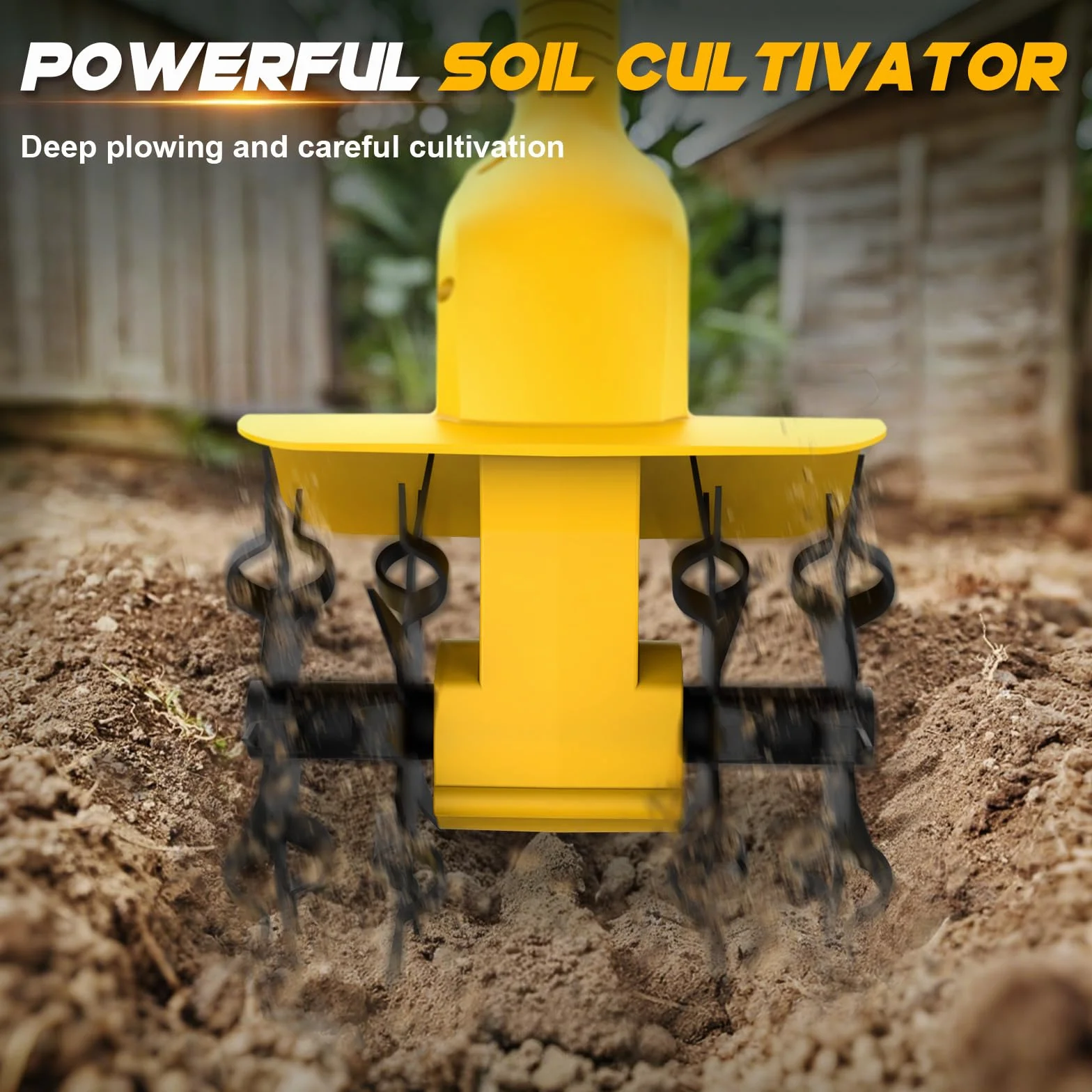 Akumulatorowa glebogryzarka kompatybilna z akumulatorem Dewalt 20 V, akumulator 500 W, głębokość obróbki gleby 20 cm, szerokość obróbki 16 cm, 360 obr./min, bezszczotkowa składana frezarka ogrodowa