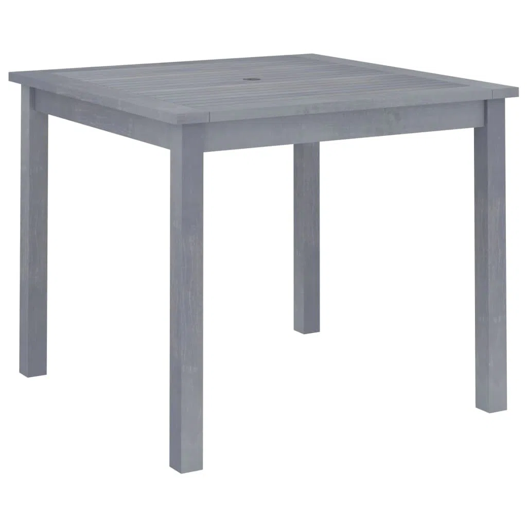 stół ogrodowy z litego drewna akacjowego, 88 x 88 x 74 cm, na taras i do patio, wytrzymały stół do jadalni o ponadczasowym wzornictwie i łatwej w pielęgnacji powierzchni, odporne na warunki