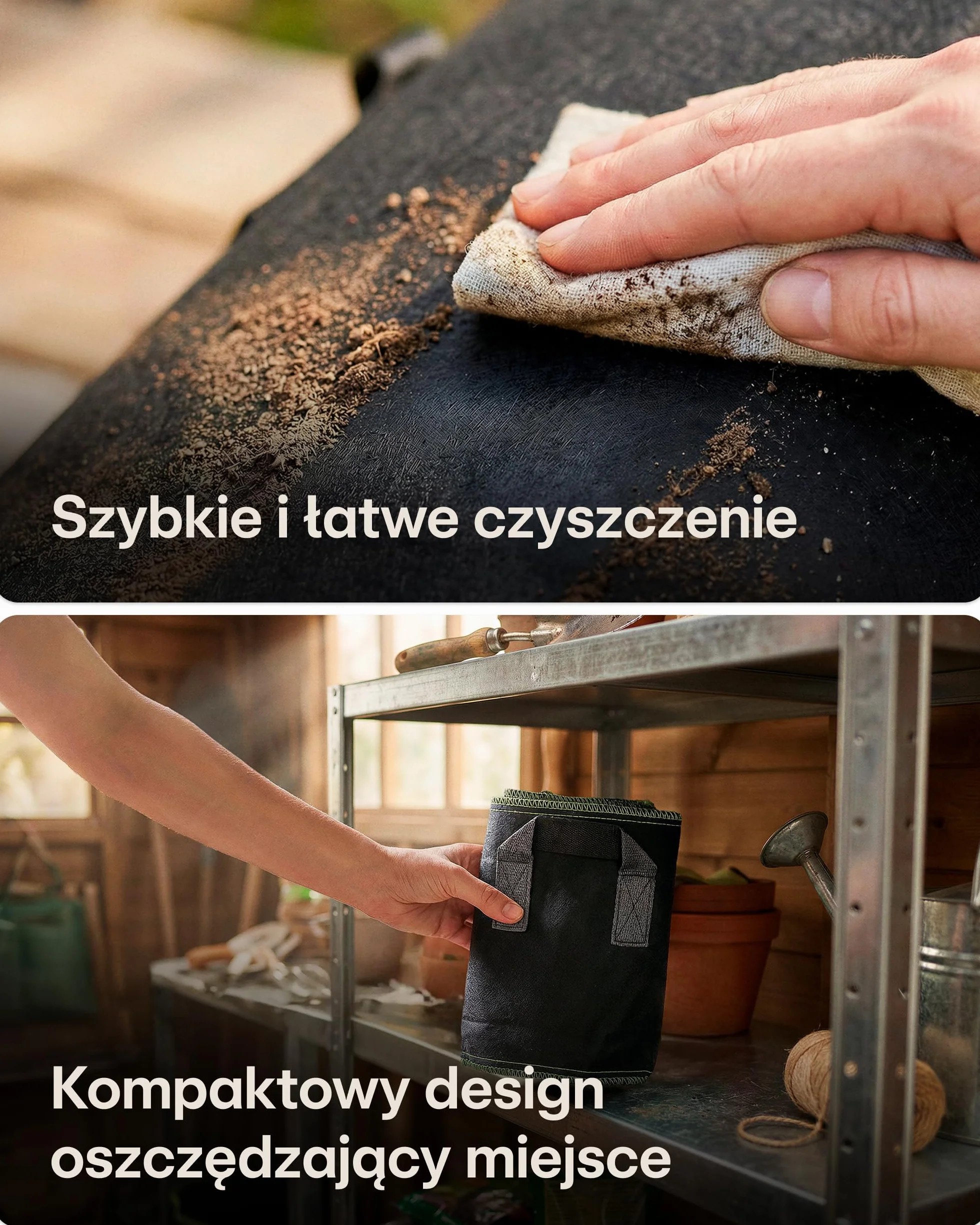 Worek do sadzenia 190L - Worek do sadzenia z etykietami - Z uchwytem - Do ziół, kwiatów, truskawek