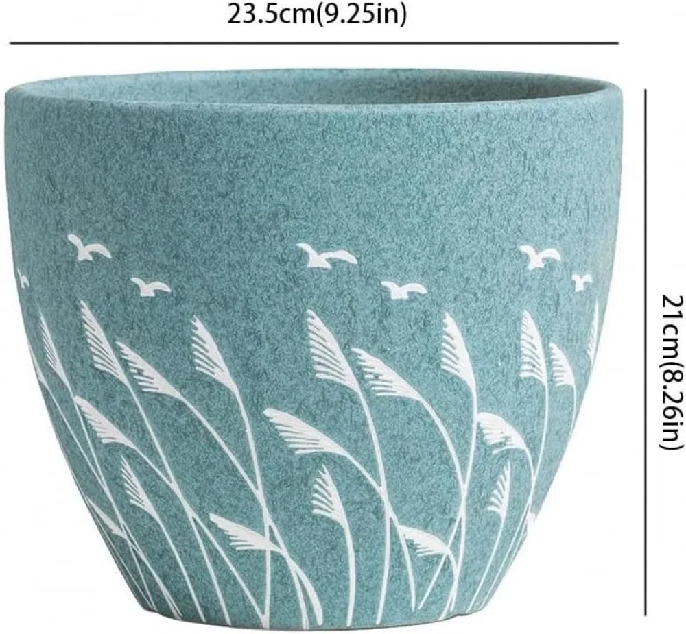 Doniczka Doniczka Ceramiczna Duża Nordycka Prosta Kreatywna Dom Salon Dom Zielona Roślina Doniczka Wazon Doniczki -A||Duża,