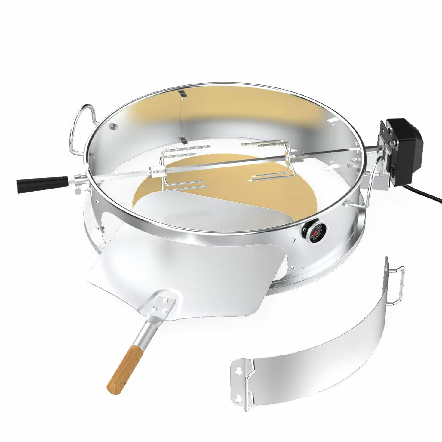 onlyfire Zestaw pierścieni do pizzy ze stali nierdzewnej 57 cm