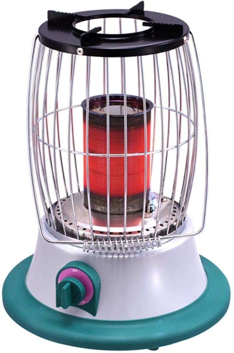 Grzejniki tarasowe Przenośna zewnętrzna lampa grzewcza ze stali nierdzewnej Regulowane zewnętrzne mini grzejniki na imprezę, kemping, do ogrodu, na taras (kolor: gaz płynny)