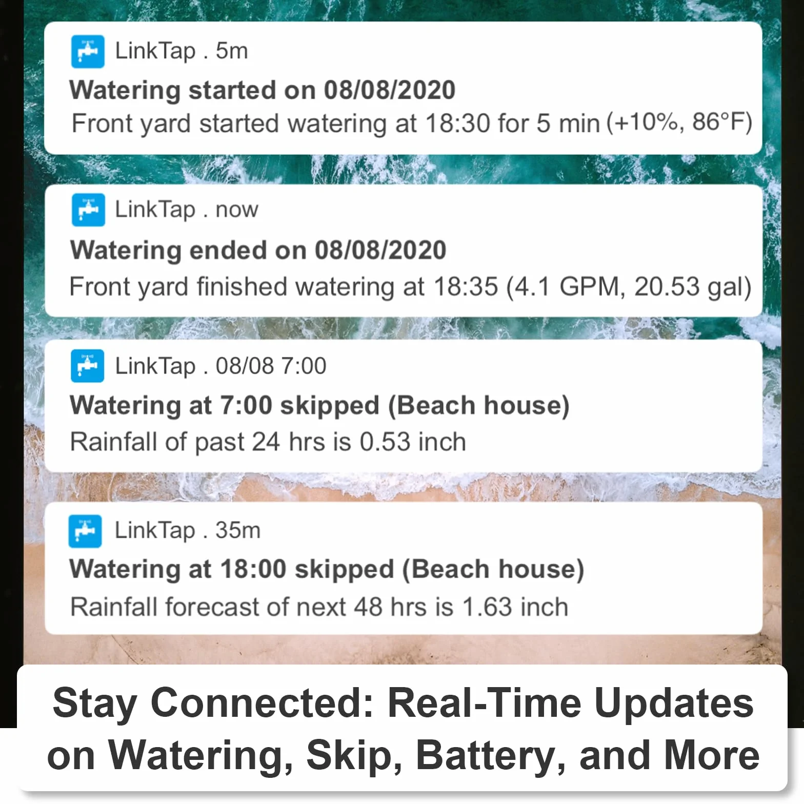 LinkTap G2S Drahtlose Bewässerungscomputer Gateway Wassermengenzähler Automatische Bewässerungsuhr IP66 App Garten