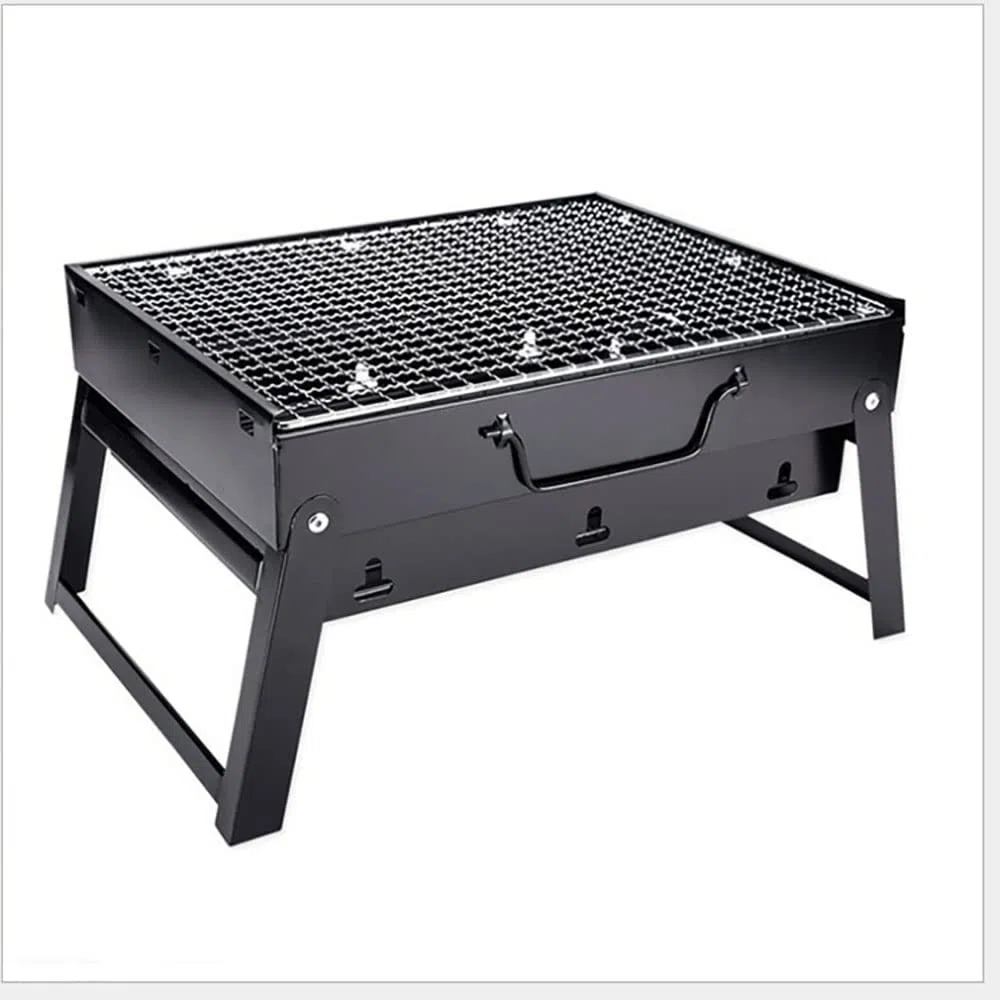 Grill Grill Grill Akcesoria Naczynia Zestaw Składany Grill Non-Stick Indoor Outdoor No-Stick Home Pieczeń Party Wymienny węgiel Karkonowy Grill