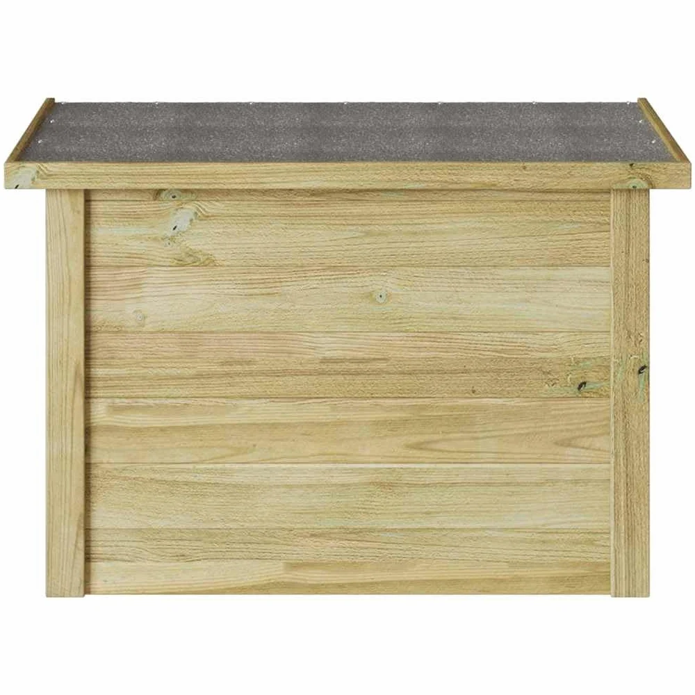 Impregnowane drewno sosnowe, skrzynia do przechowywania, 80 x 44,5 x 57,5 cm, na balkon, taras, do przechowywania na zewnątrz, z zamknięciem