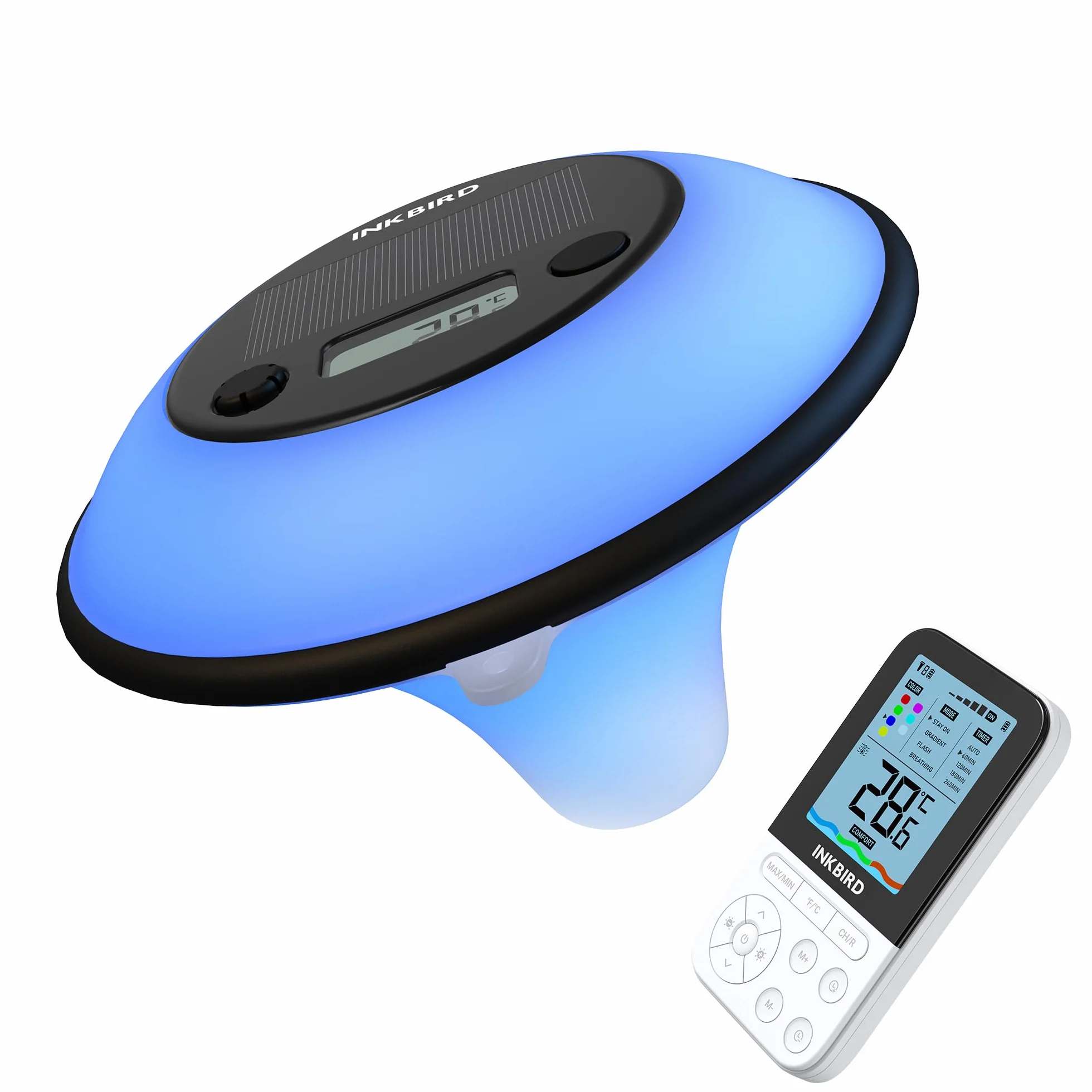 Inkbird IBS-P05R Zestaw termometrów basenowych zasilanych energią słoneczną z wodoodpornością IP68
