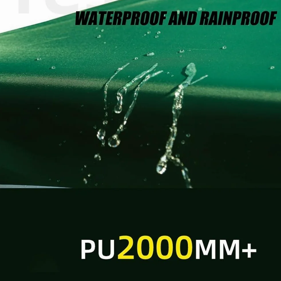 Okrągły pokrowiec na parasol tarasowy, zamiennik 3,0 m (10 stóp) - 50+ ochrona przed promieniowaniem UV do basenu i tarasu przydomowego - tkanina pasuje do parasoli od 2,2 m do 3,0 m, 8 żeber
