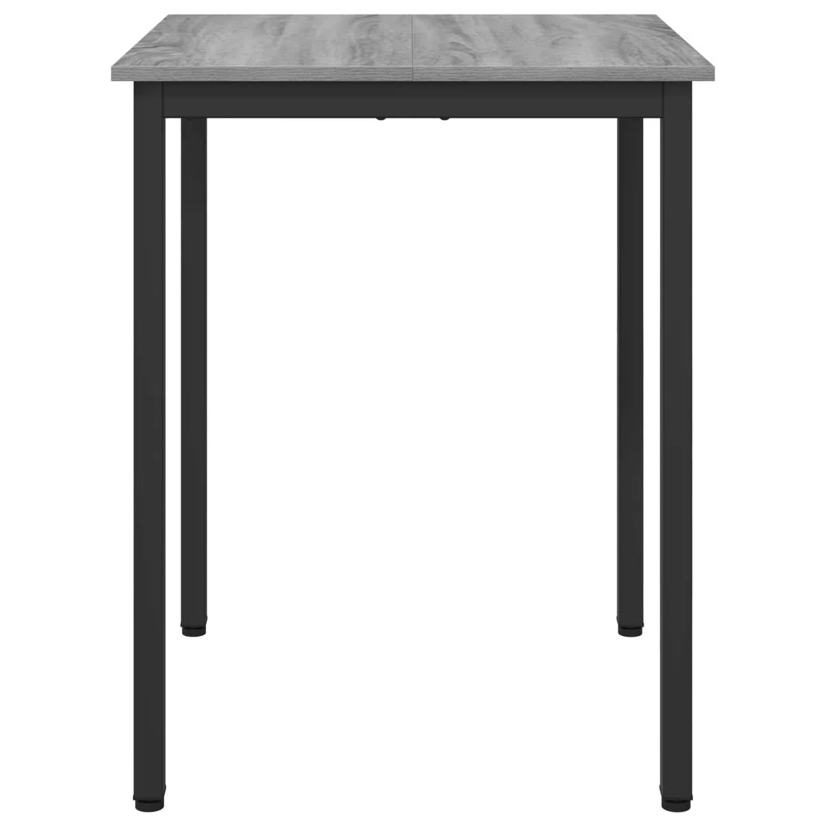 Stół do jadalni 60 x 60 x 75 cm, metalowa rama, kwadratowy stół kuchenny z płytą z materiału drewnopochodnego, nowoczesny, nie zajmuje dużo miejsca, wytrzymały, do jadalni, salonu i jadalni