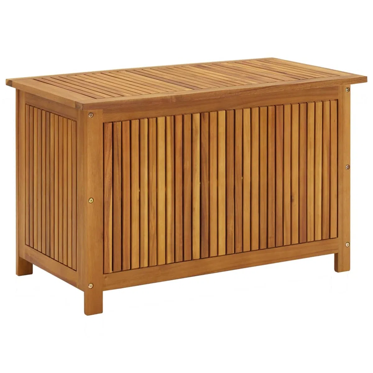ShGaxin Schowek ogrodowy, zewnętrzna Arcon, Baul Garden Storage, ogrodowa skrzynia, skrzynia ogrodowa na zewnątrz, akacja lite drewno 90x50x58 cm