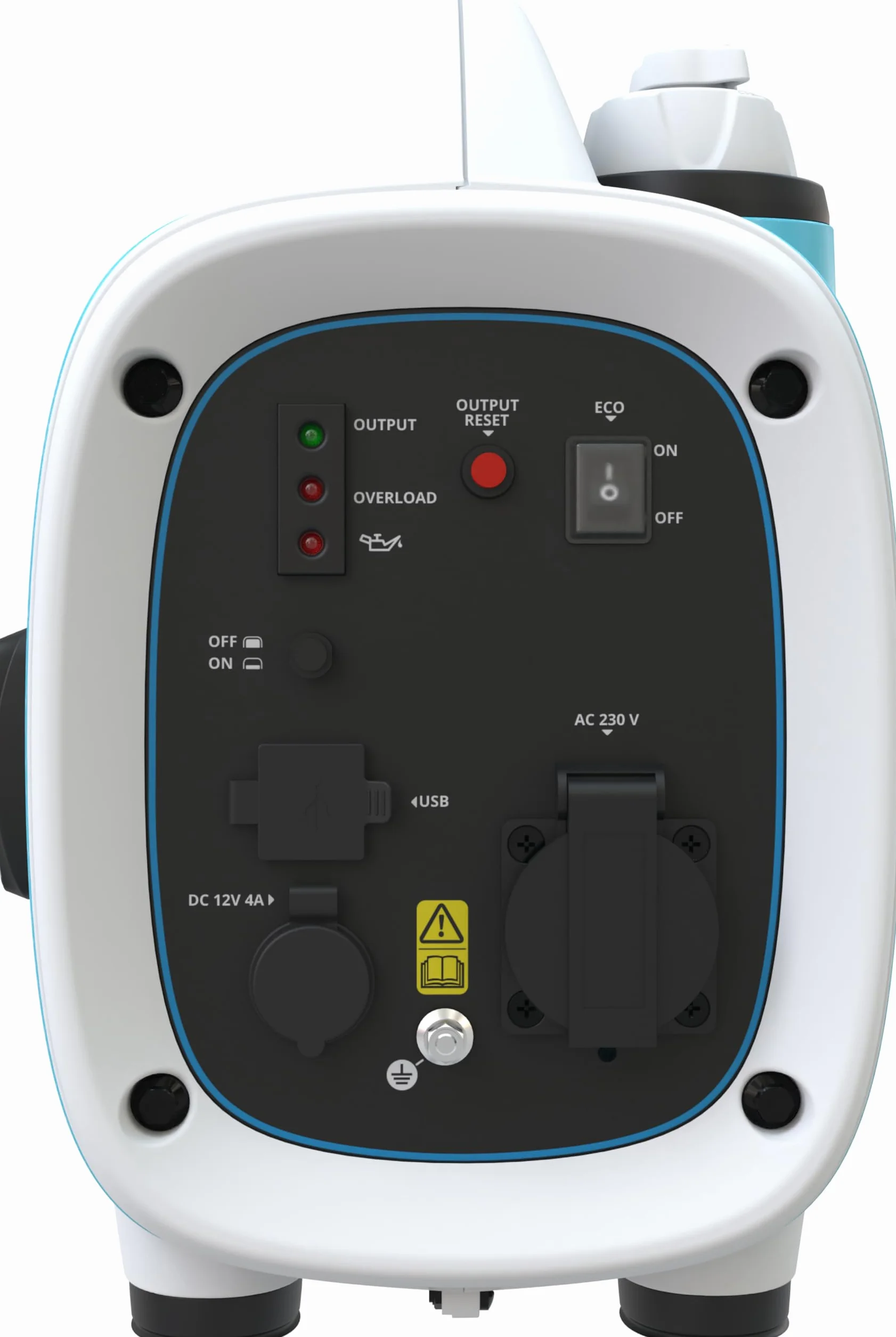 Güde Inwerterowy generator prądu ISG 800-1 (silnik 4-suwowy, benzynowy, 0,9/1,2 (kW/PS), 1 x 230 V, 1 x 12 V, 2 x USB, maks. 800 W, czas pracy 6,3 h, zbiornik 2,1 l, zabezpieczenie przed