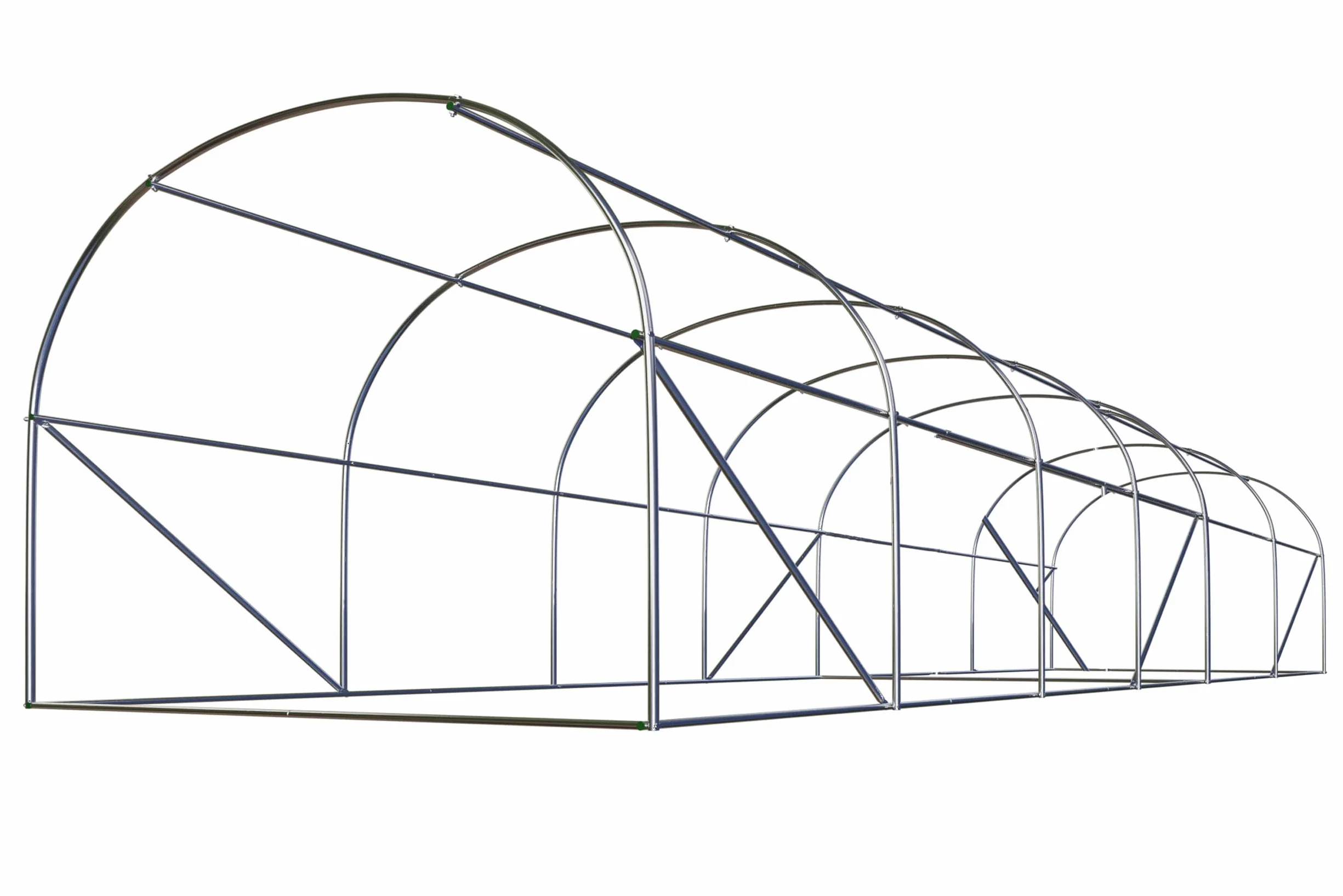 Szklarnia Foliowa Tunel Ogrodowy Stalowe Profile Okna Z Moskitierami 3 x 6 x 2 m 18m2 Zielony