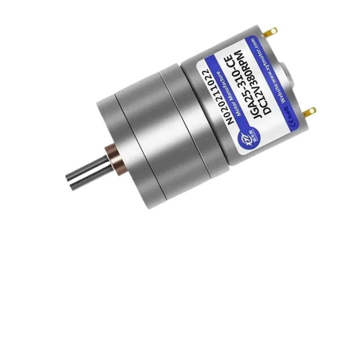 Silnik z przekładnią cc, redukcja odwracalnej skrzyni biegów JGA25-310 6V 12V, mikrosilnik, wysokie inteligentne części, sprzęt elektroniczny dla majsterkowiczów (tylko silnik, 6V57 rpm)
