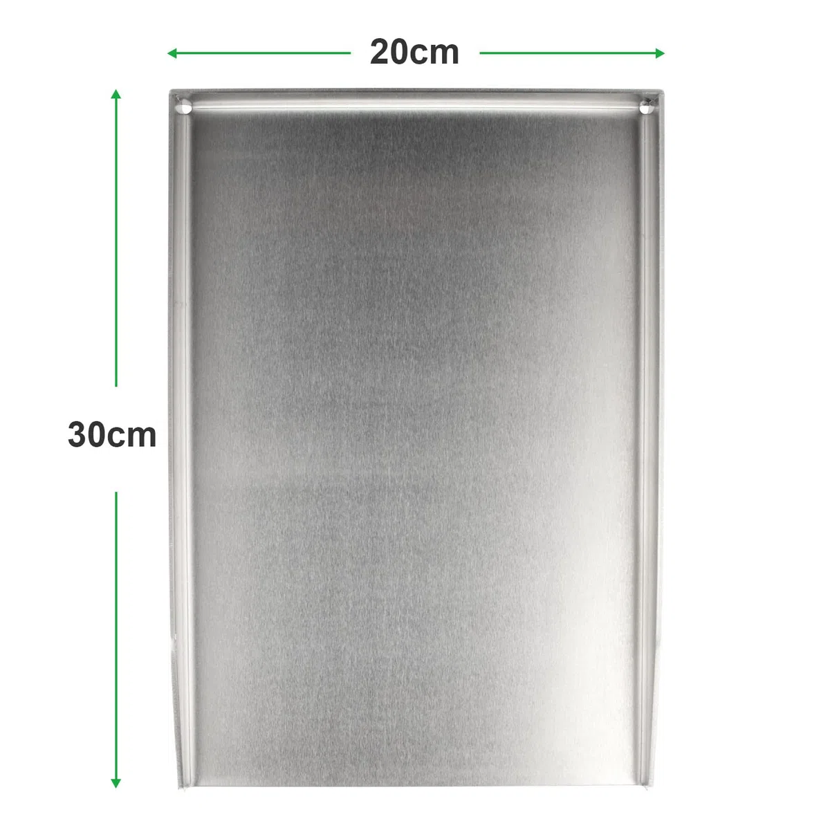 WELL GRILL Plancha uniwersalna płyta grillowa, patelnia grillowa, 20 x 30 cm, masywna stal nierdzewna, prostokątna tacka grillowa, pasuje do grilla gazowego Weber Outback Landmann Char-Broil i grilla na węgiel drzewny