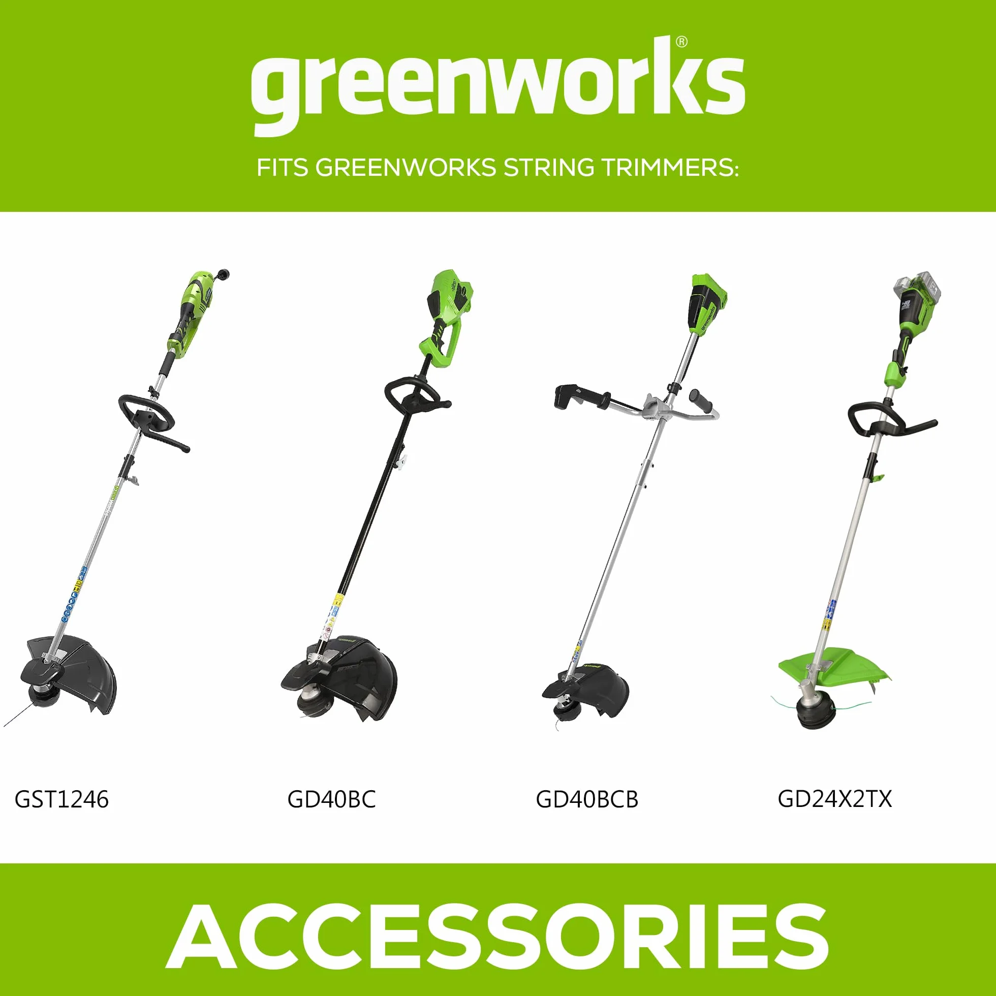 Greenworks oryginalna przystawka do podkaszarki w postaci nożyc do żywopłotu ATR-HTA-GW (Nożyce do żywopłotu jako przystawka do różnych modeli podkaszarek od Greenworks)