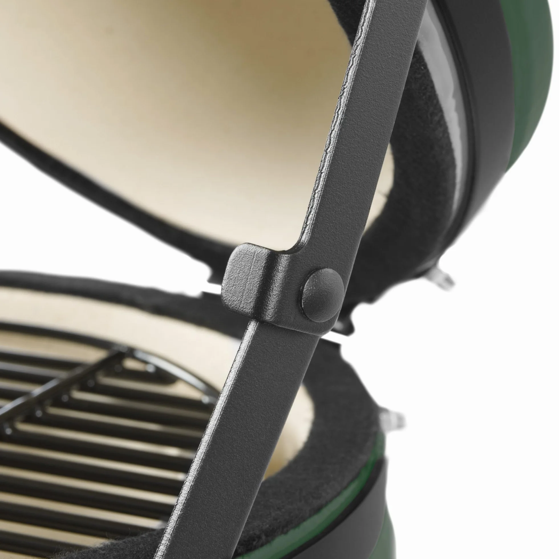 BBQ-Toro Kamado Grill Haiiro grill na węgiel drzewny, Ø 32 cm, zielony, mini grill na węgiel drzewny z termometrem i drewnianymi uchwytami, ceramiczny grill okrągły, ceramiczny grill, jajko, wędzarnia
