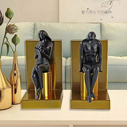 Ozdoby Nordic Metal Bookends Bookends by TV Dekoracje szafek Biurko do nauki Rzemiosło żywiczne Ozdoby Akcesoria domowe