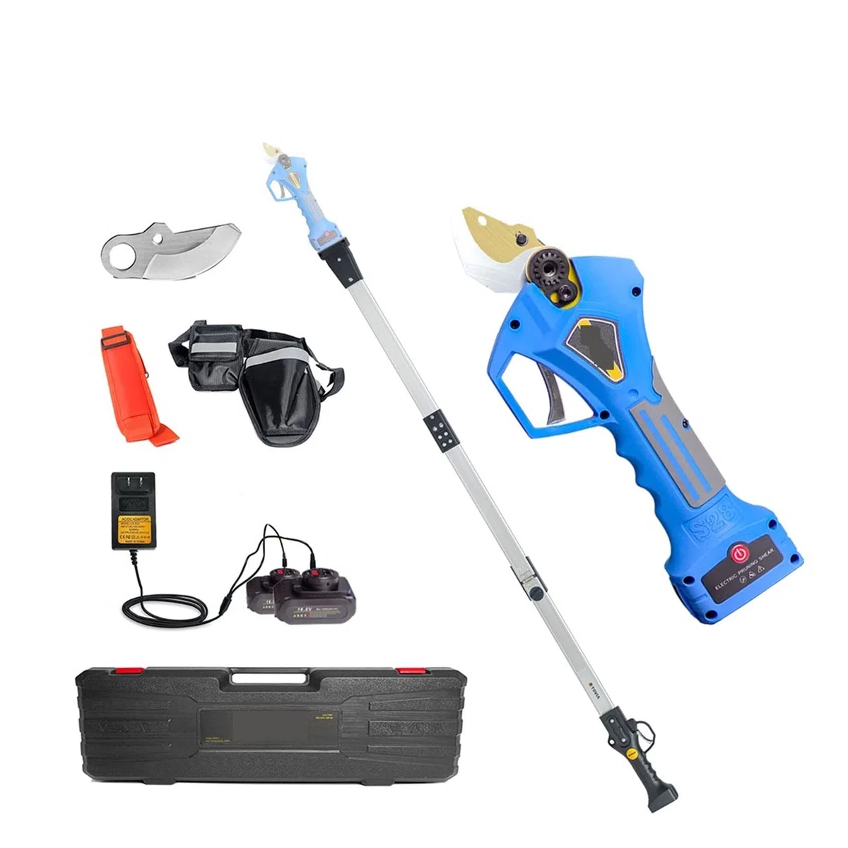 Sekatory Elektryczne Bezszczotkowy sekator elektryczny, nożyce ogrodowe do drzew owocowych, gałęzie Bonsai, akumulator przycinania(Shears(No battery))