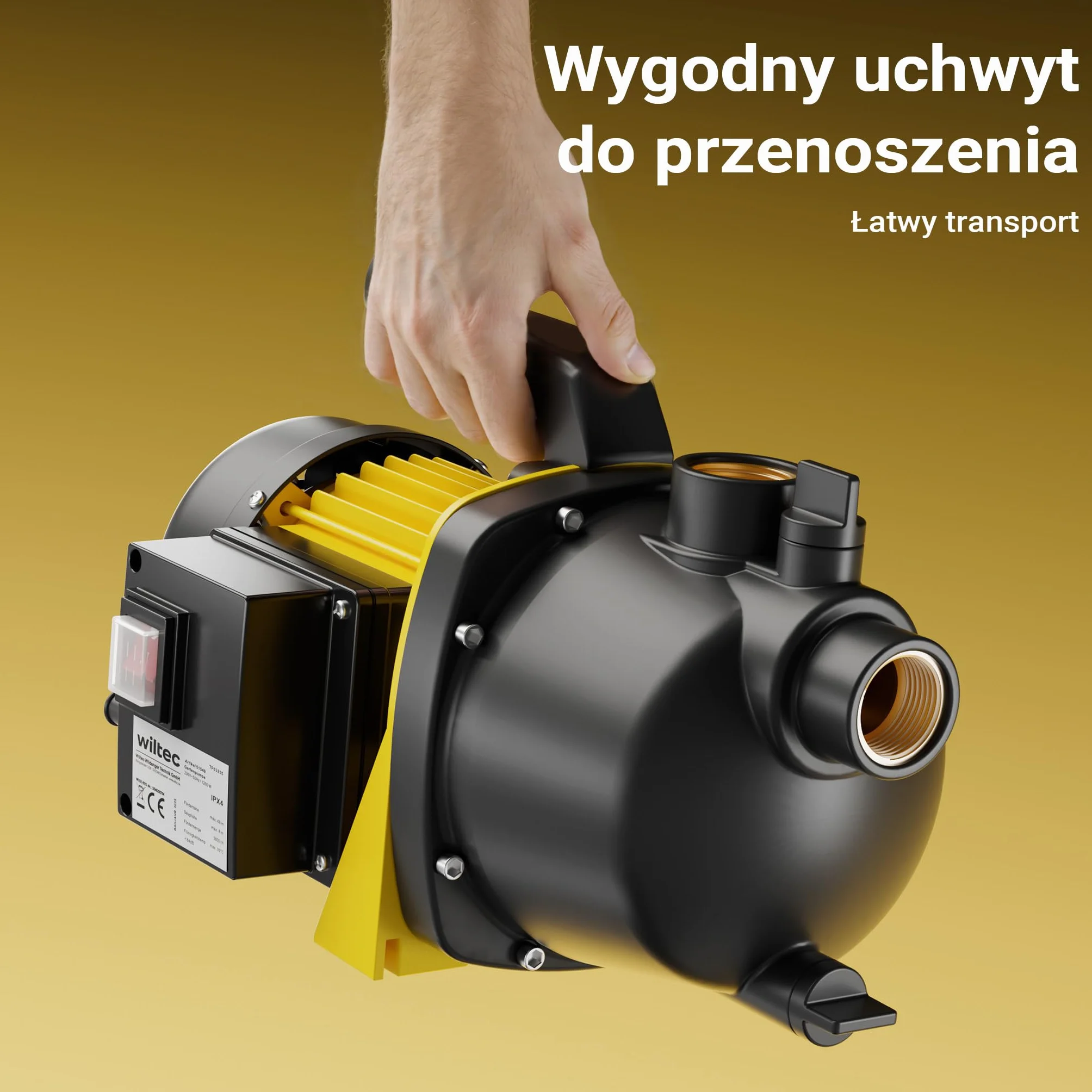 Wiltec Pompa ogrodowa 2800 l/h 600 W maks. wysokość podnoszenia 35 m