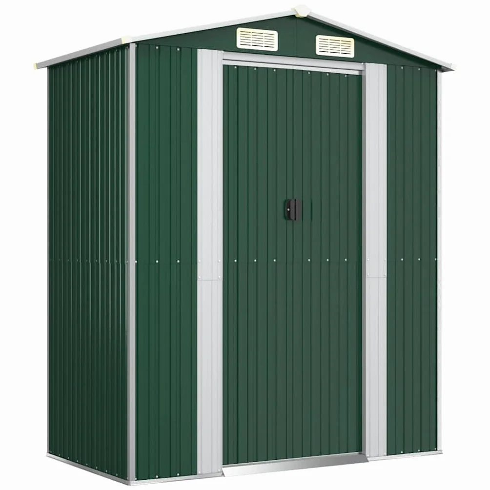 Bussandri Exclusive - Szopa ogrodowa 192x108x223 cm stal ocynkowana zielony