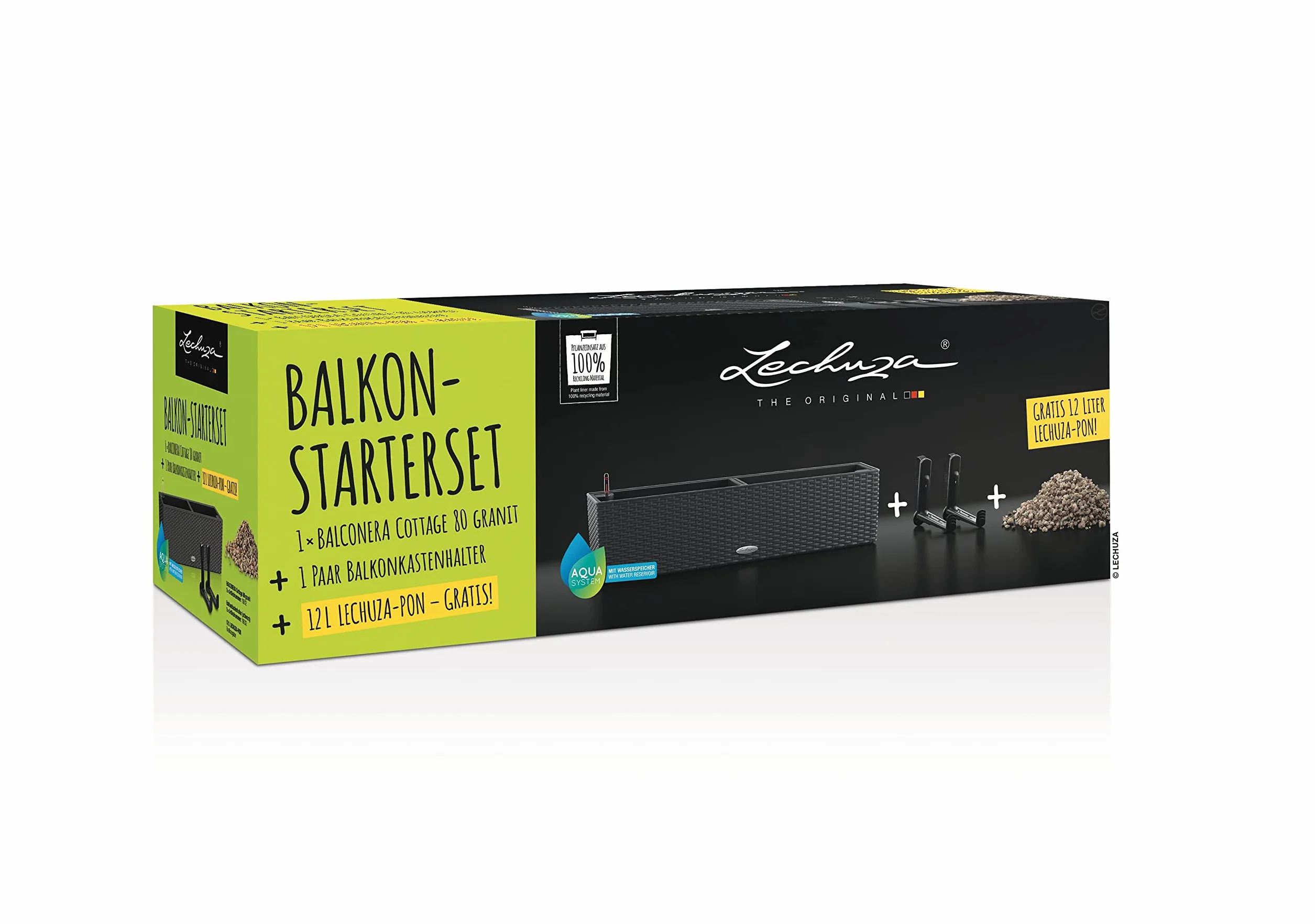 Lechuza Balconera Donica Zestaw Startowy System Nawadniania