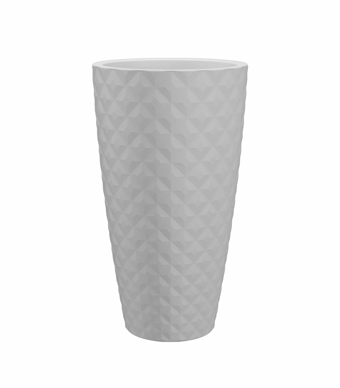 Artevasi Havana Tropical wysoka doniczka, do wewnątrz i na zewnątrz, z wkładką, 70 cm, kolor: biały granit