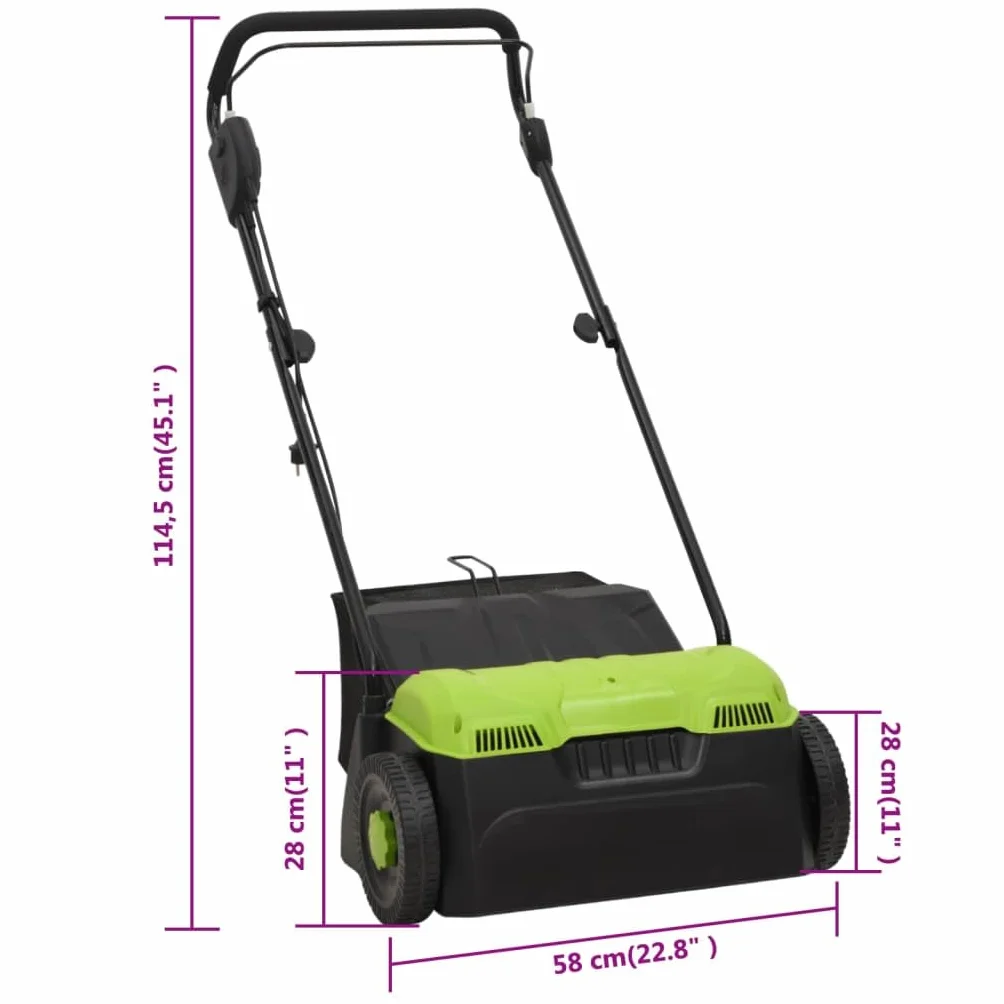 vidaXL Wertykulator ogrodowy 2-w-1 elektryczny 1500 W aerator kultywator