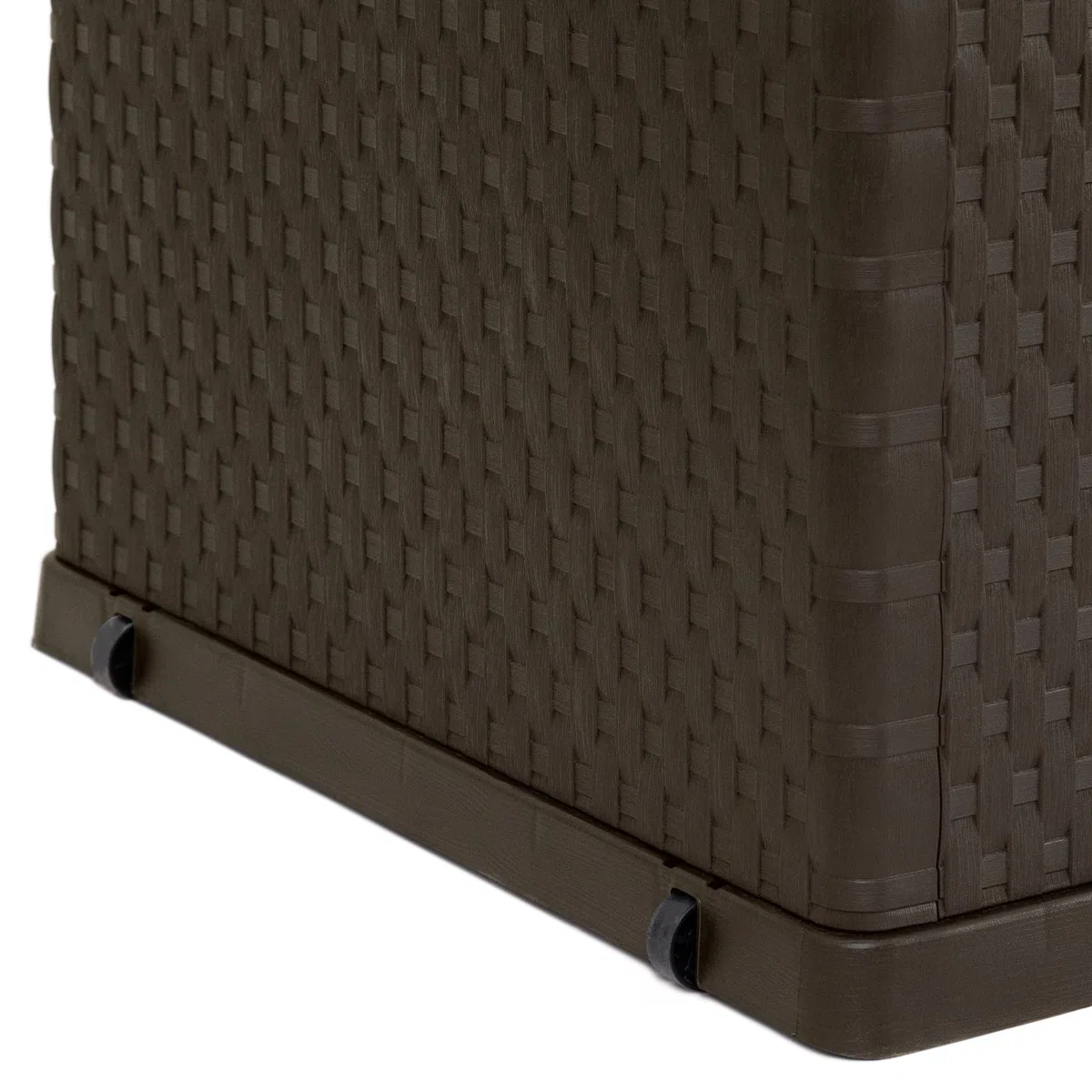 Toomax Multibox rattanowe pudełko do przechowywania mebli ogrodowych, 420 l, brązowe, pudełko na poduszkę, odporne na warunki atmosferyczne, 420 l, wys. 63,5 x szer. 120 cm x gł. 56 cm