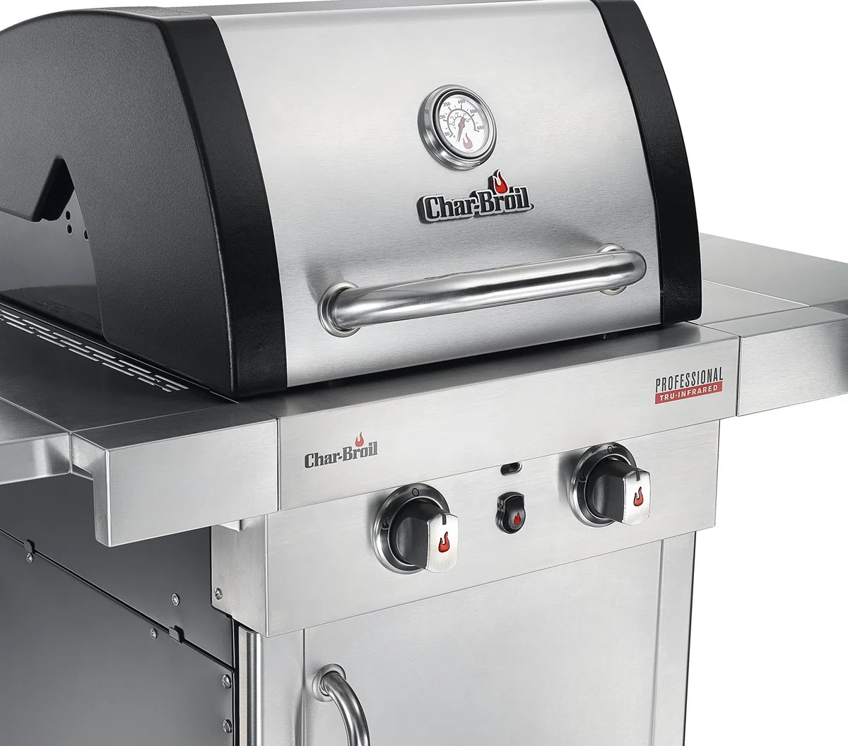Char-Broil Professional 2200 S grill gazowy z 2 palnikami z technologią TRU na podczerwień, idealny do gotowania na zewnątrz, ogrodu, na balkon i taras, wykończenie ze stali nierdzewnej