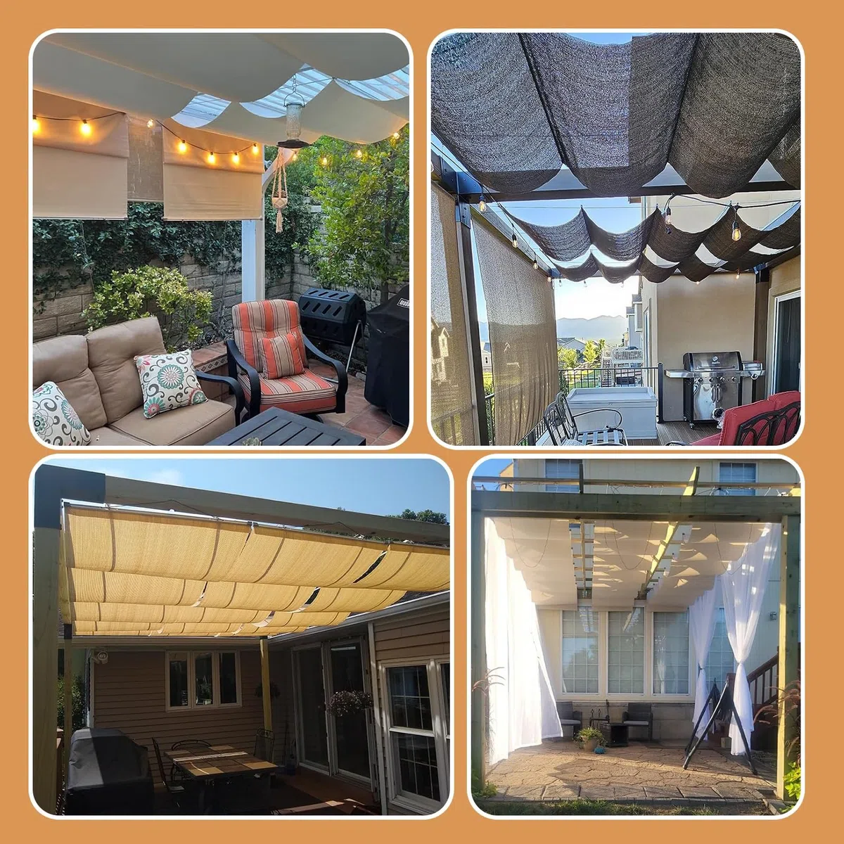 Wysuwany żagiel żaglowy, pokrowiec ochronny na meble ogrodowe, blokada UV, tkanina przeciwsłoneczna, wodoodporna, pergola, zapasowa markiza (szer. :1,8 m x dł.: 14 m)