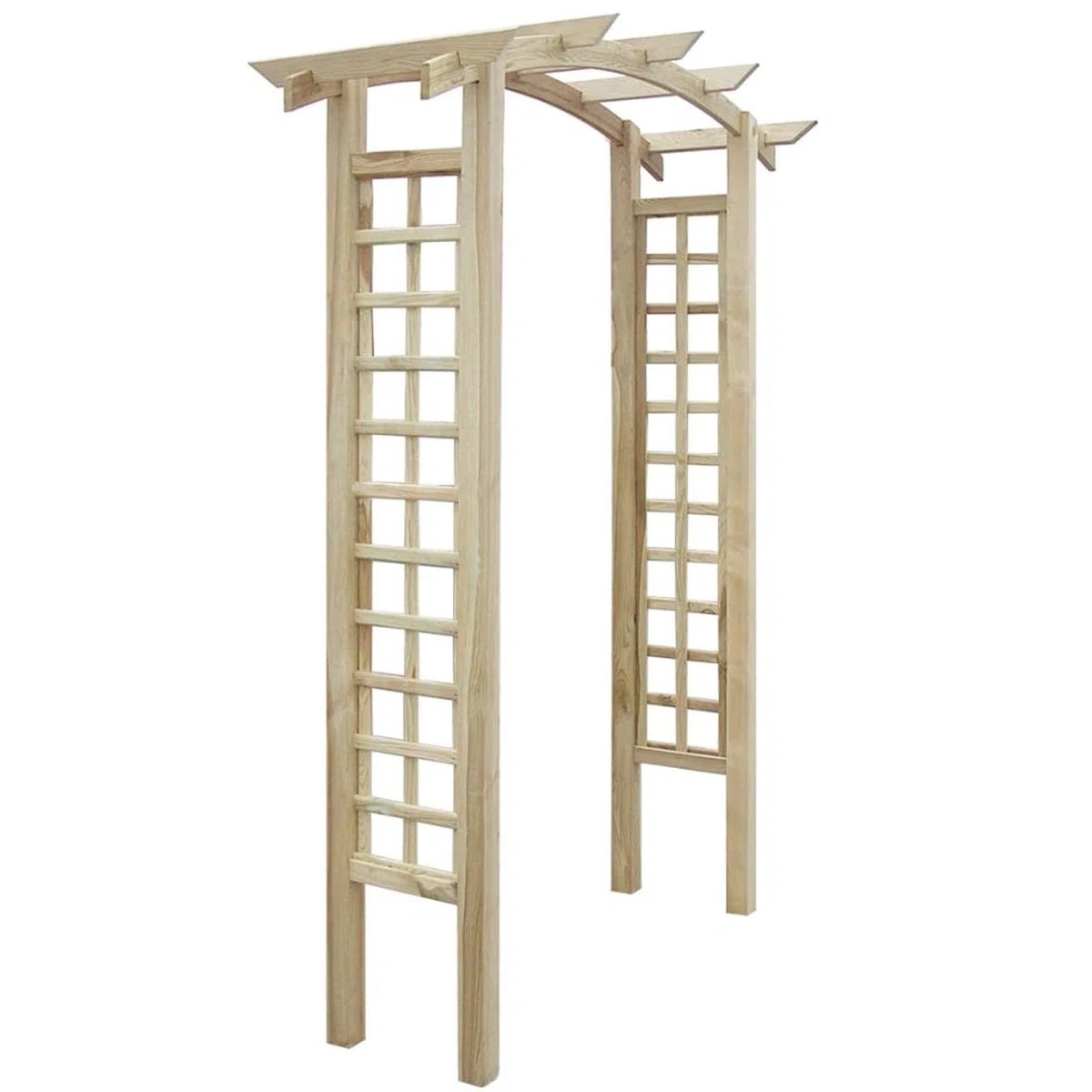 Drewniany łuk ogrodowy, pergola, krata, 150 x 50 x 220 cm, idealna do roślin pnących