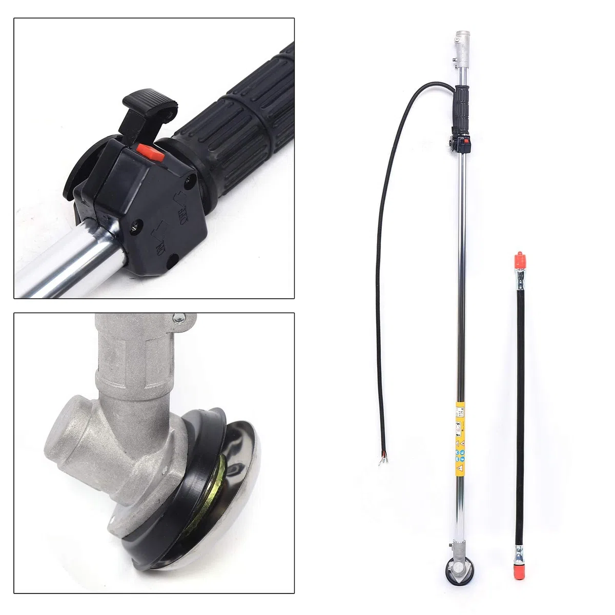 Podkaszarka spalinowa 43 cm³, 2-suwowa podkaszarka spalinowa 3 w 1, 1250 W, 1,7 HP do 8500 obr./min, z tłumikiem, pojemność zbiornika paliwa 1 l