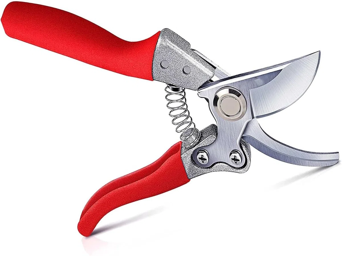 Nożyce ogrodnicze, Nożyce do kwiatów, nożyce cięcia ręcznego ogrodnictwa z ostrzami ze stali nierdzewnej SK5. Ergonomiczne narzędzie ogrodnicze bezproblemowego