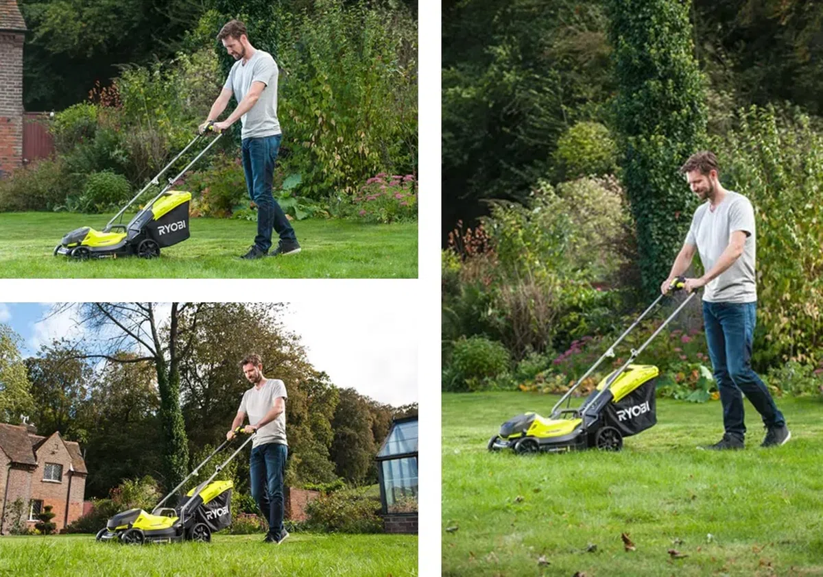 Ryobi RLM1833BLT1825M kosiarka do trawy, podkaszarka do trawy i akumulator (1 x 4,0 A)