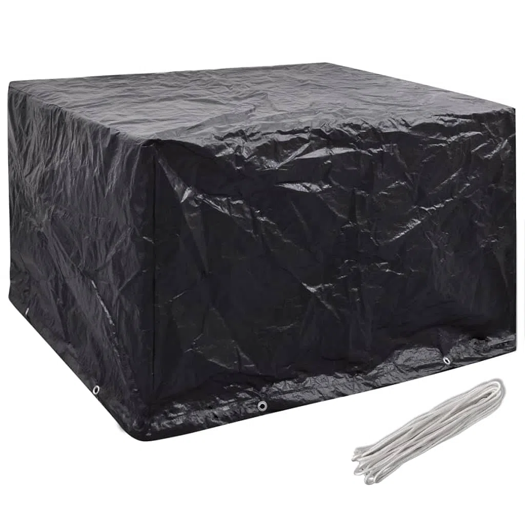 Akcesoria do mebli ogrodowych pokrowce na meble ogrodowe 2 szt. 8 oczek 135 x 135 x 90 cm pokrowce na meble ogrodowe