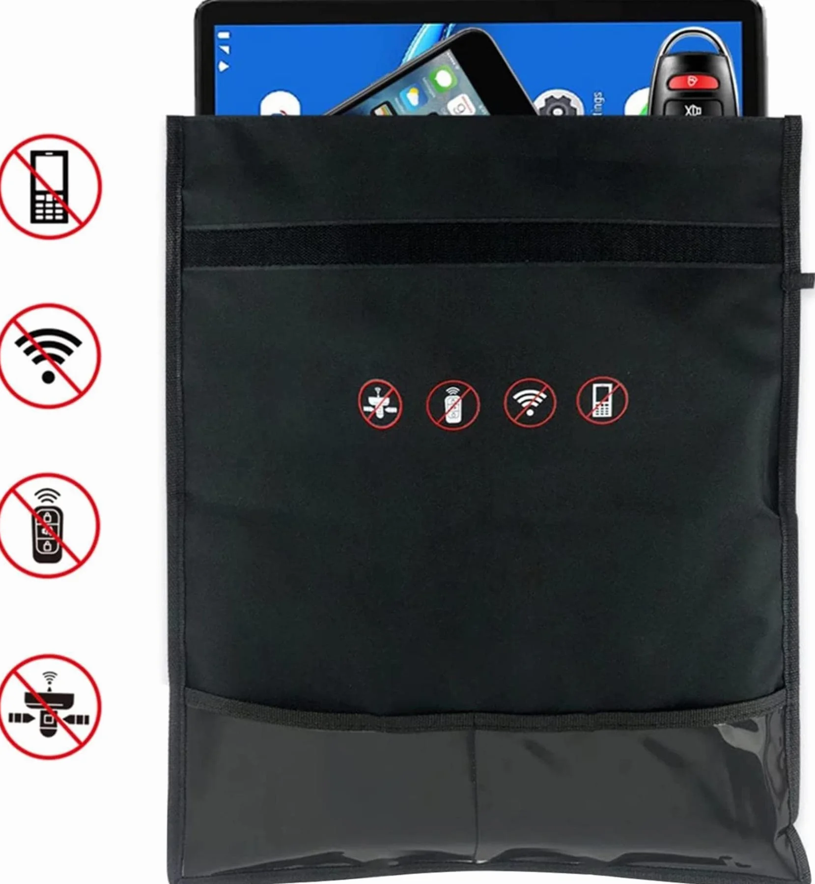 Skrzynka ekranująca Faradaya, Etui na kluczyki samochodowe z GPS i RFID, antykradzieżowe(25x28cm)