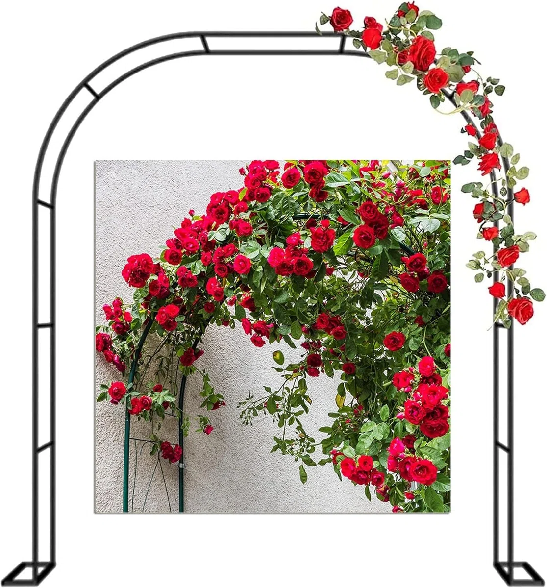 120 Cm 140 Cm 180 Cm Metalowy łuk Ogrodowy 200 Cm 240 Cm 280 Cm 350 Cm Łuki Ogrodowe Altana Do Roślin Wsparcie Róże Wspinaczka, Pergola Na Zewnątrz Dekoracje ślubne Łuk, 350x220x40CM