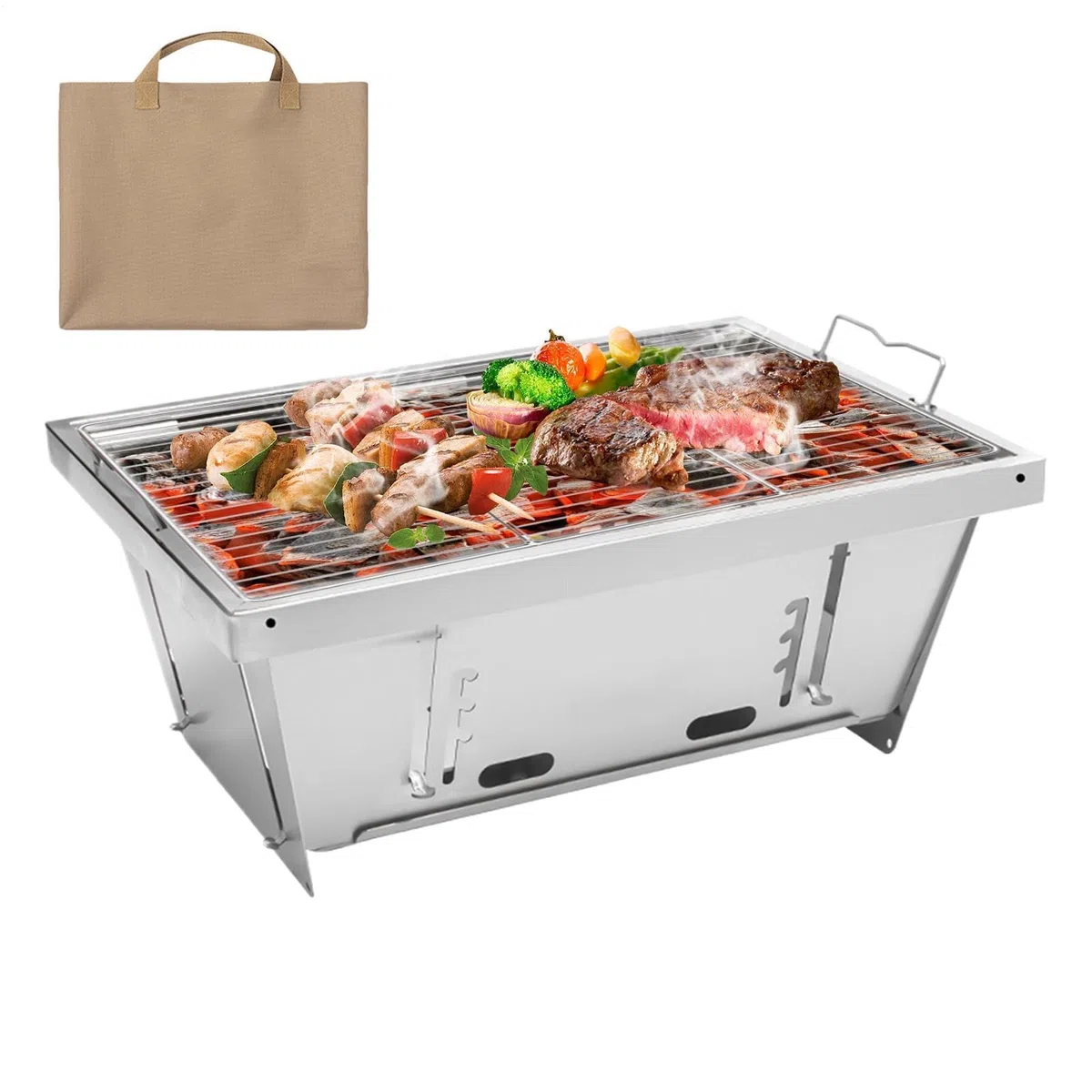 Przenośny grill Chal – Cact Outdoor BBQ for Easy Sto idealny na spotkania towarzyskie, przyjazny dla użytkownika, wszechstronny sprzęt do gotowania na świeżym powietrzu