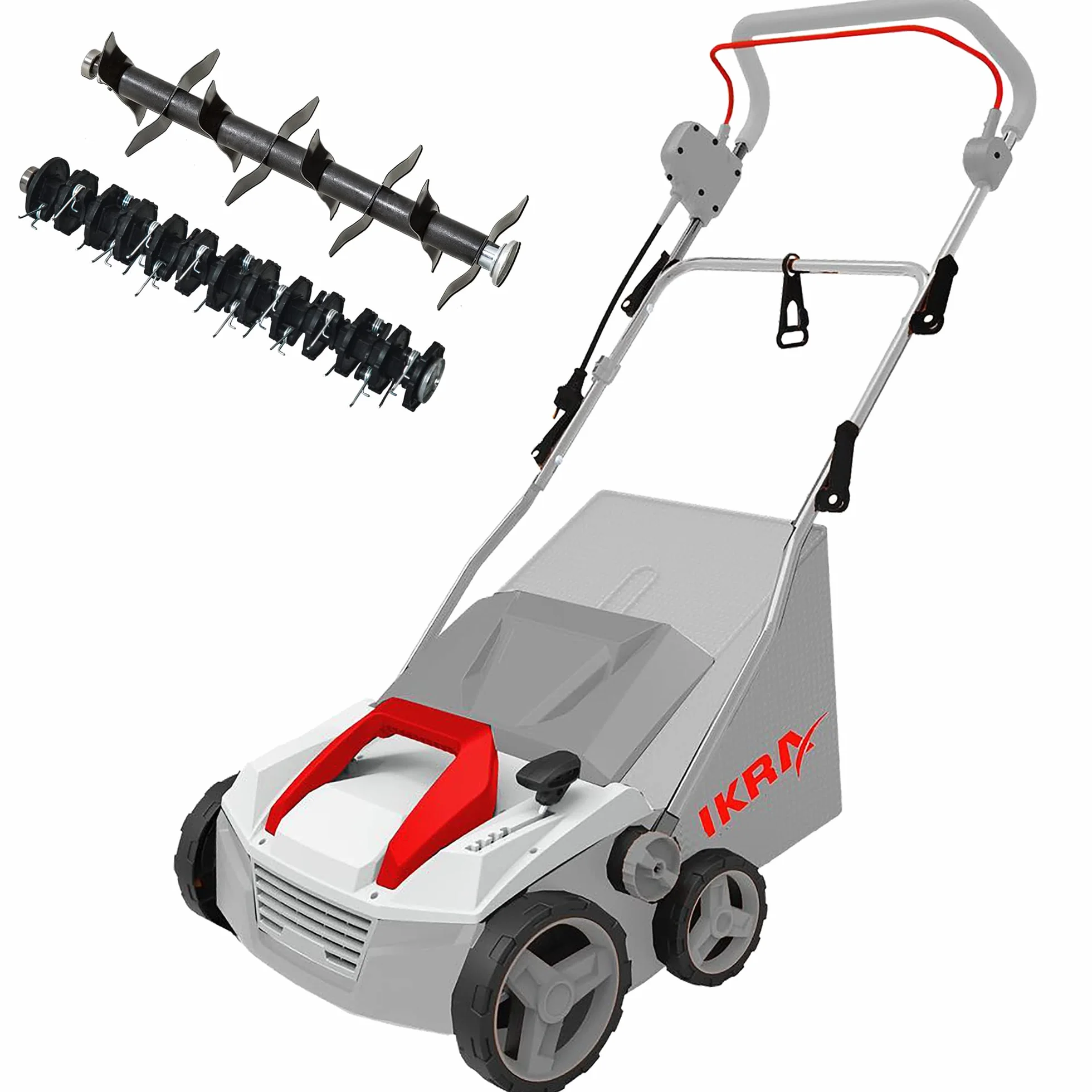 IKRA IEVL 1838 Elektryczny Aerator i Wertykulator, 38 cm, 40 l