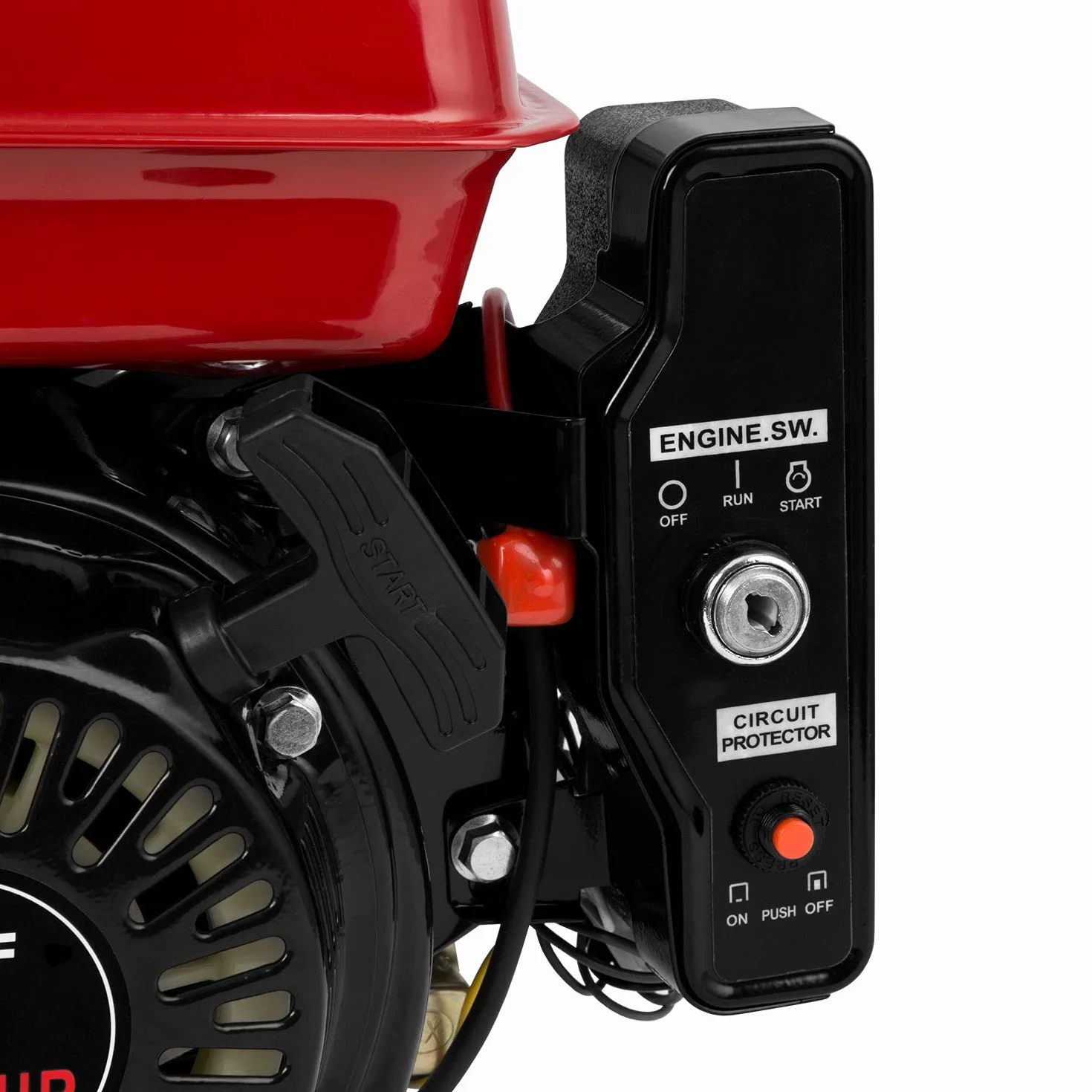 EBERTH Silnik Benzynowy 6,5 KM 4,8 kW 196 ccm 4-suwowy E-Start 12V