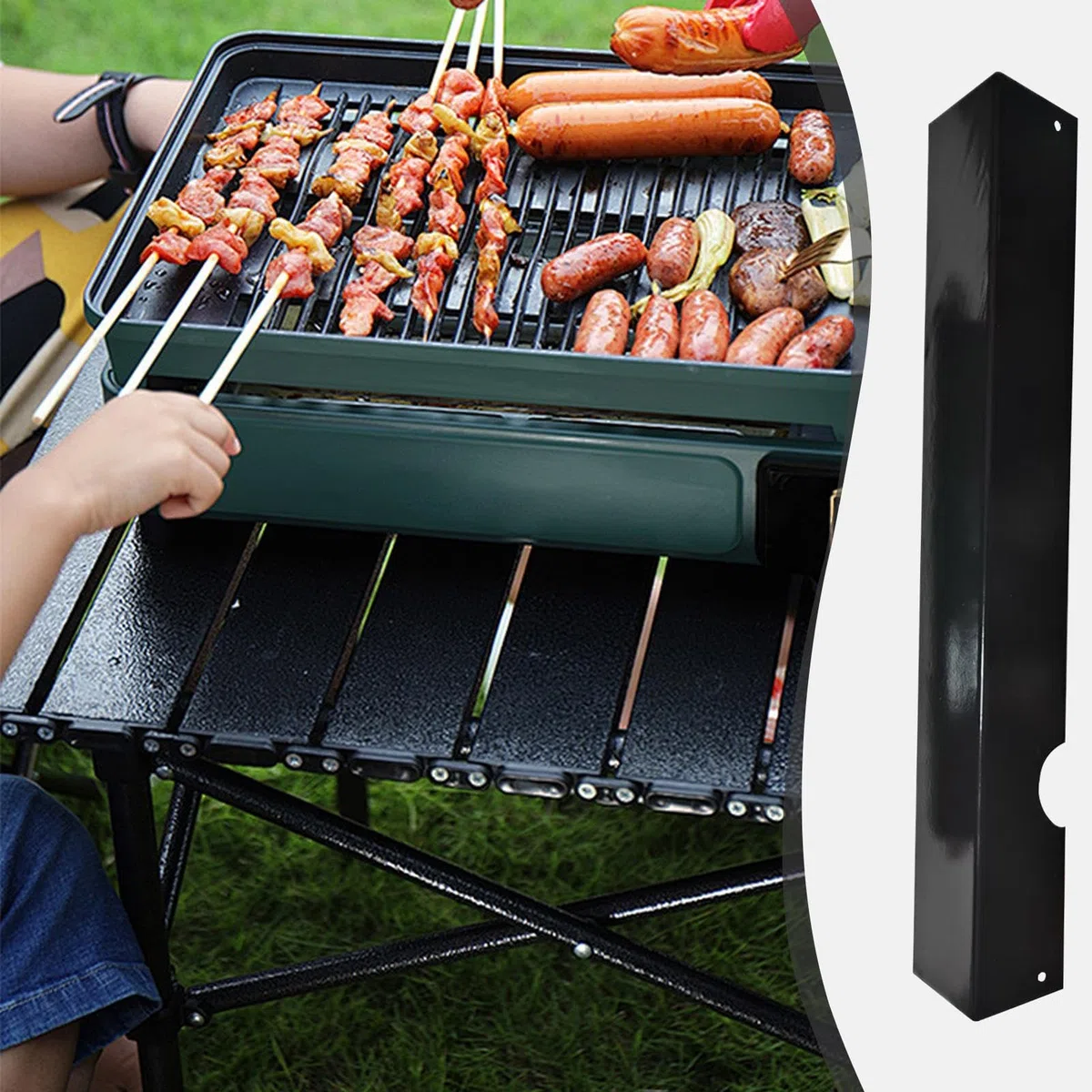 Deflektor Ciepła Do część do gotowania BBQ | Wytrzymały ekran cieplny do węglowego Część Akcesoria Kuchenne Pikniki Ognisko Impreza Na