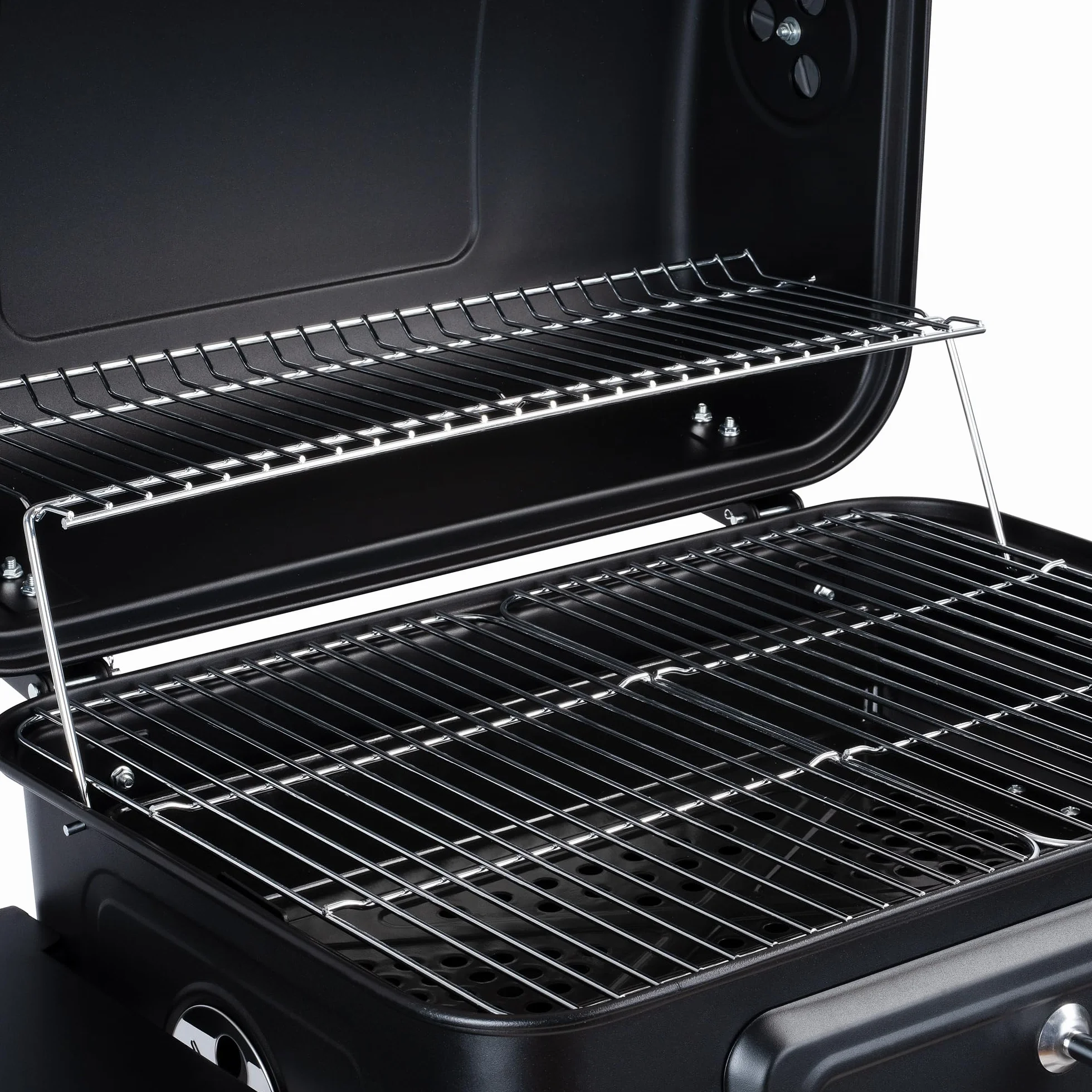 BBQ-Toro Grill na Węgiel Drzewny z Misą i Regulacją Wysokości, Pokrywką, Wózkiem i Termometrem - Duży Grill XXL