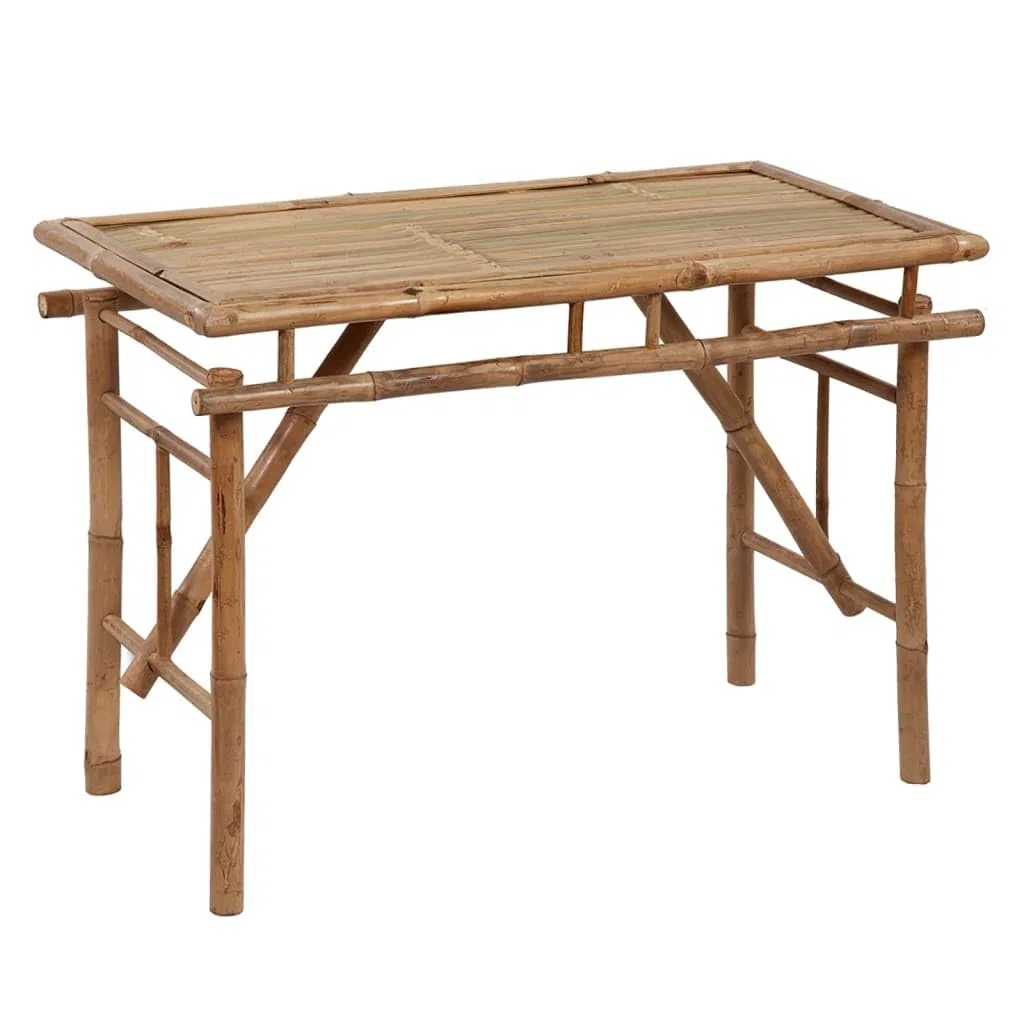 vidaXL składać stół ogrodowy 115x50x75 cm bambusowy