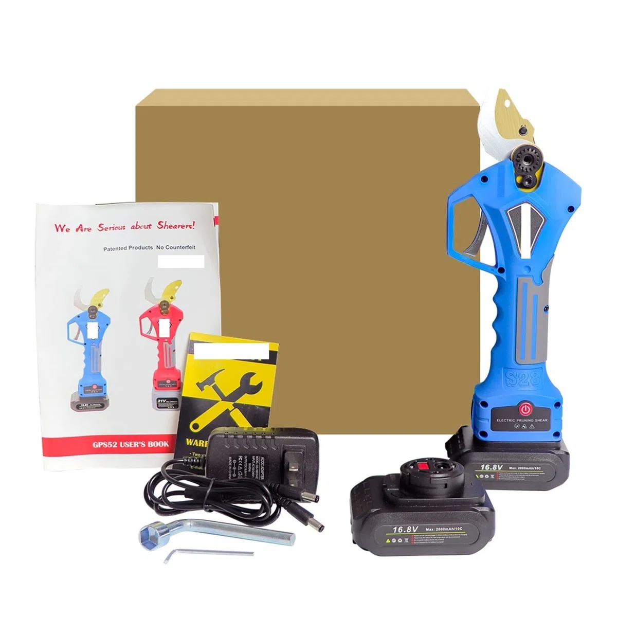 Sekatory Elektryczne Elektryczny sekator bezszczotkowy elektryczny ogrodowy do drzew owocowych gałęzie Bonsai akumulatorowy(Shears(Box))