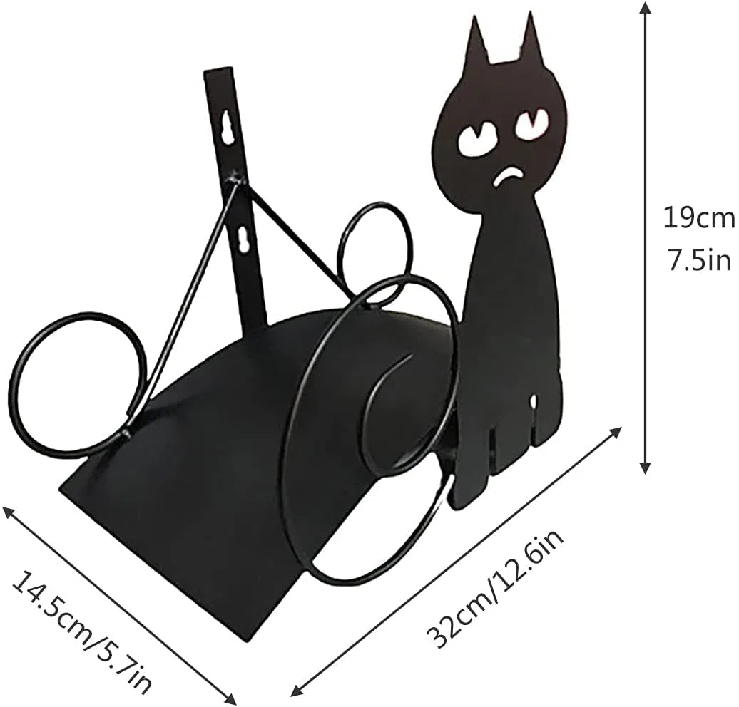 Uchwyt na ścianie ogrodowy uchwyt węża, ozdobny stojak wieszak na wąż metalowy, stojak na ścianę Heavy Duty Garden Water Pipe Rack Uchwyt Rack Organizator na zewnątrz Hos węża ogrodowego, czarny