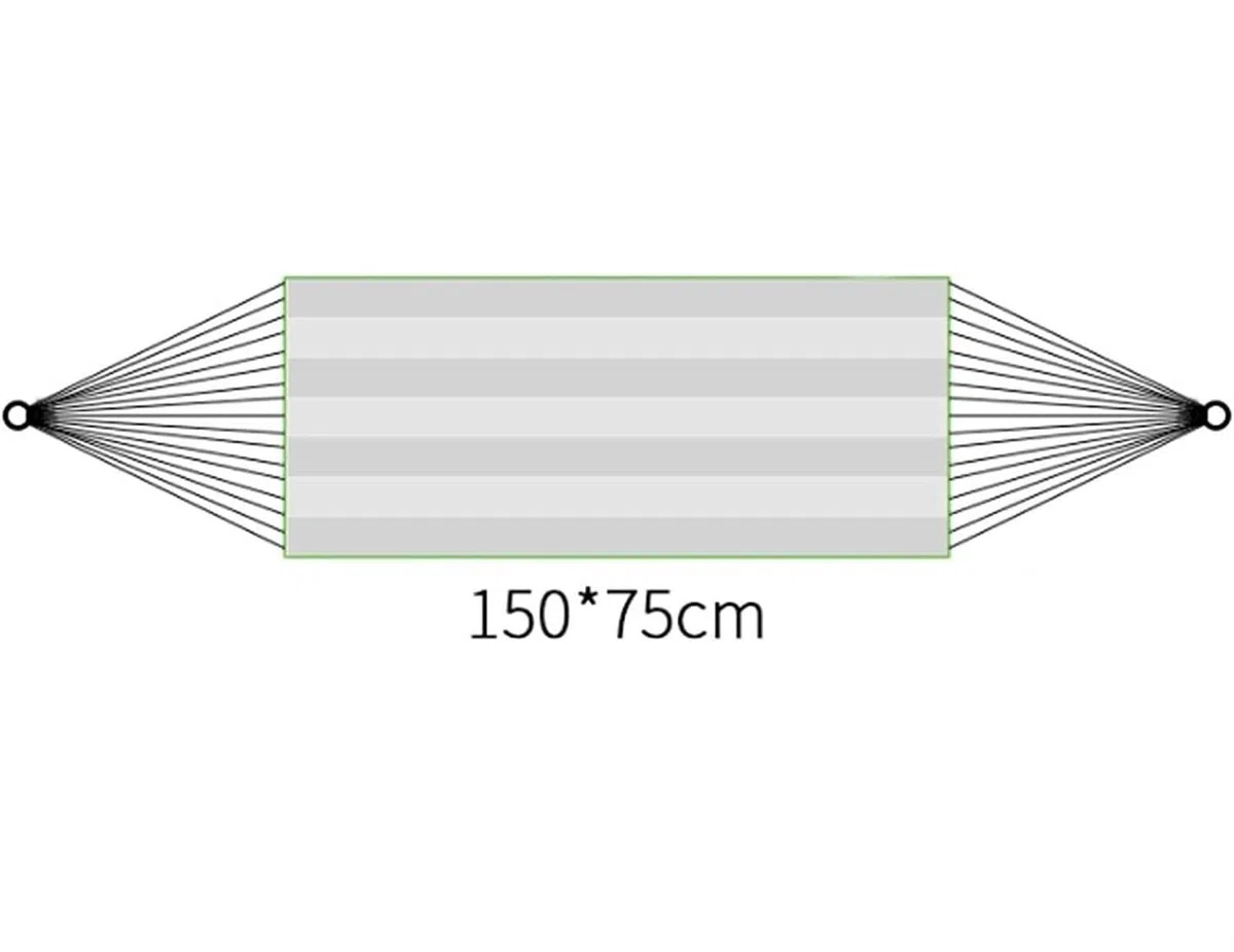 Płócienny hamak | Wielokolorowy 150x75 cm Camping Outdoor Travel: płócienna huśtawka(Blu)