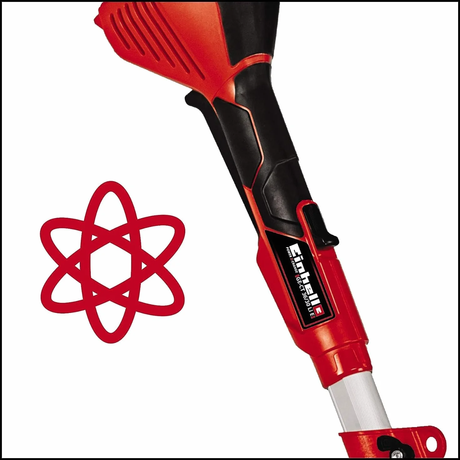 Einhell Podkaszarka akumulatorowa GE-CT 36/30 Li E-Solo Power X-Change (Li-ion, 2x18 V, 9000 obr./min, elektr. regulacja prędkości, wał dzielony, uchwyt Softgrip, bez akumulatora i ładowarki)