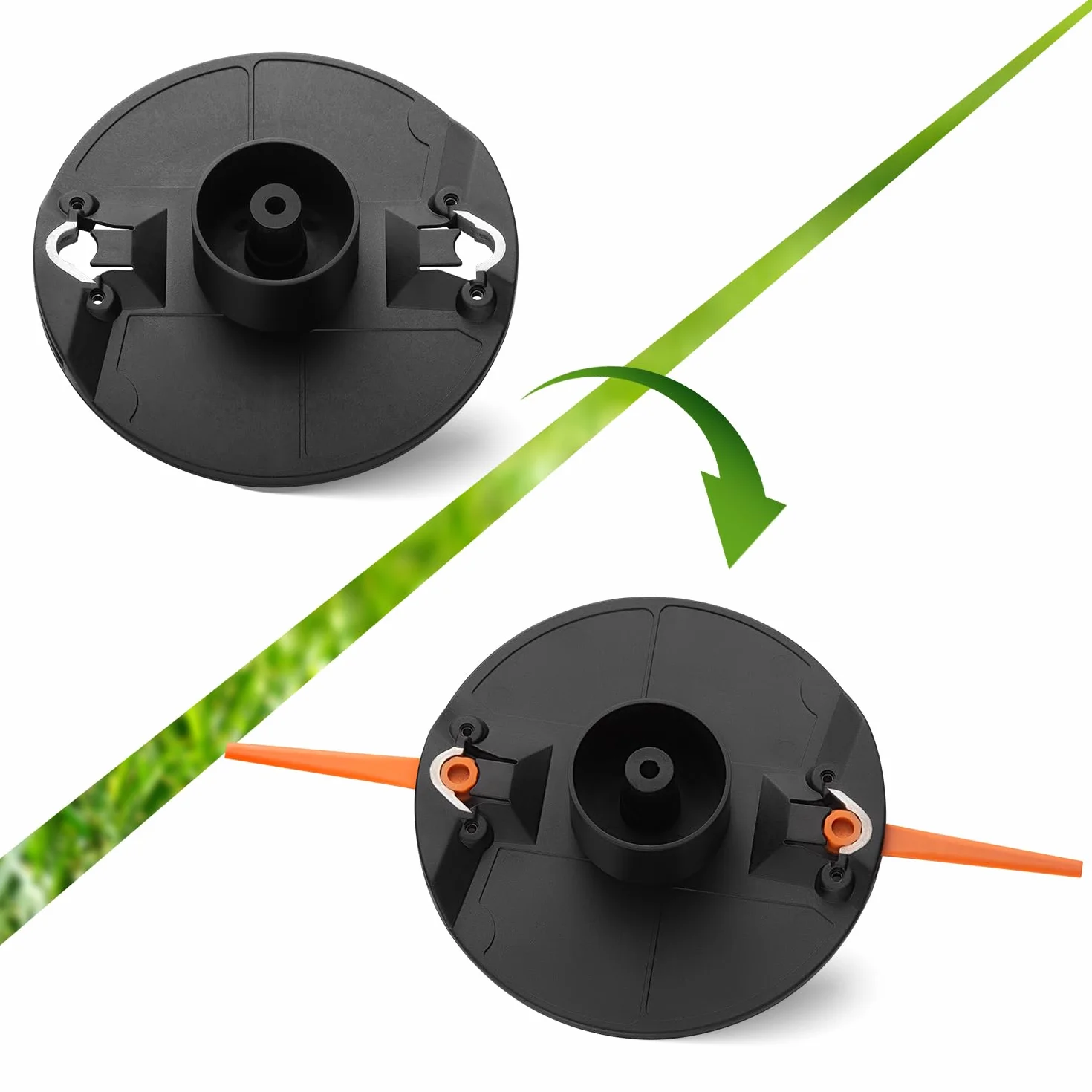 【Upgrade】Podwójne ostrze do noży kompatybilne z artykułami Gardena 9822 (SmallCut Li-23R), akcesoria do podkaszarki do trawy, 20 sztuk ostrzy