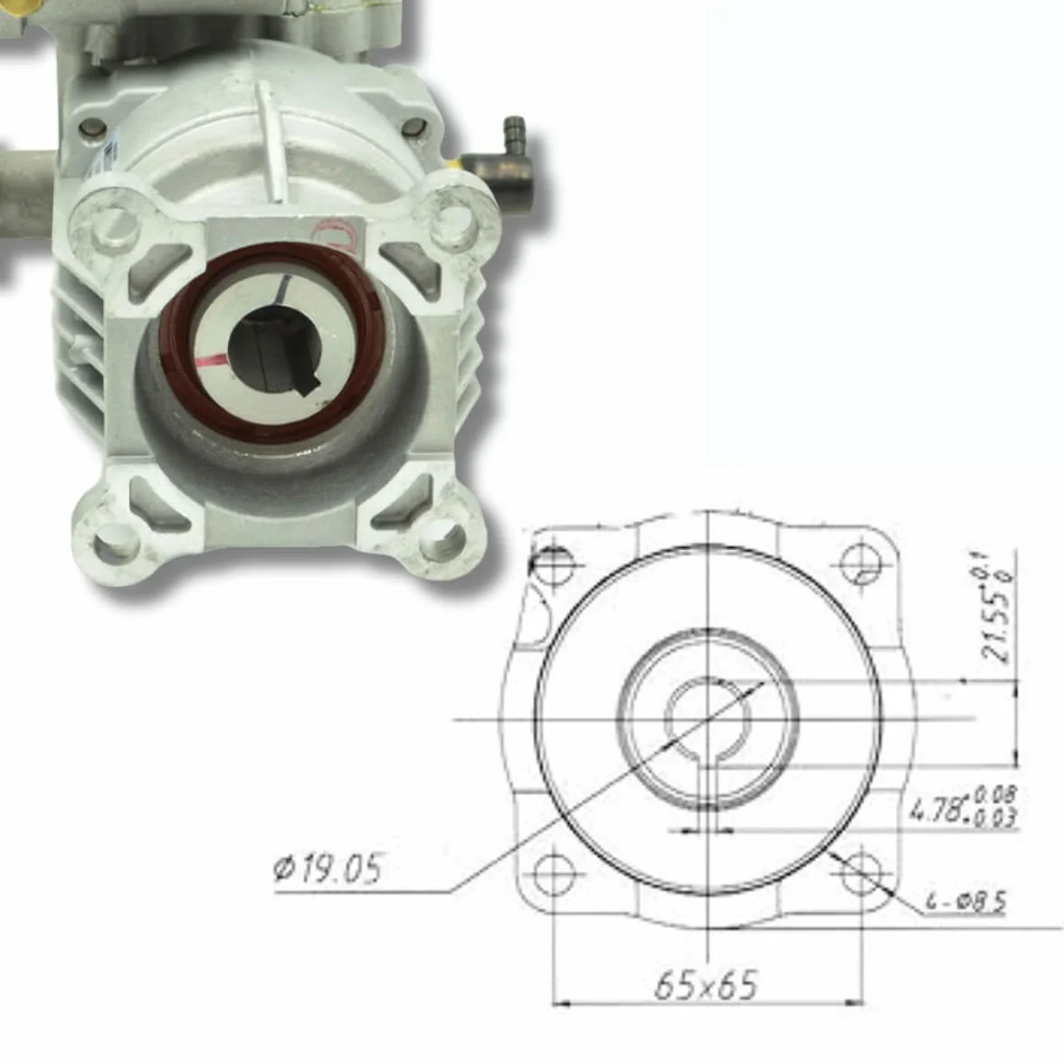 Pompa zastępcza myjki ciśnieniowej 3000 PSI 200 bar 6,5 KM Aluminiowa głowica PA000-PW28/2,5